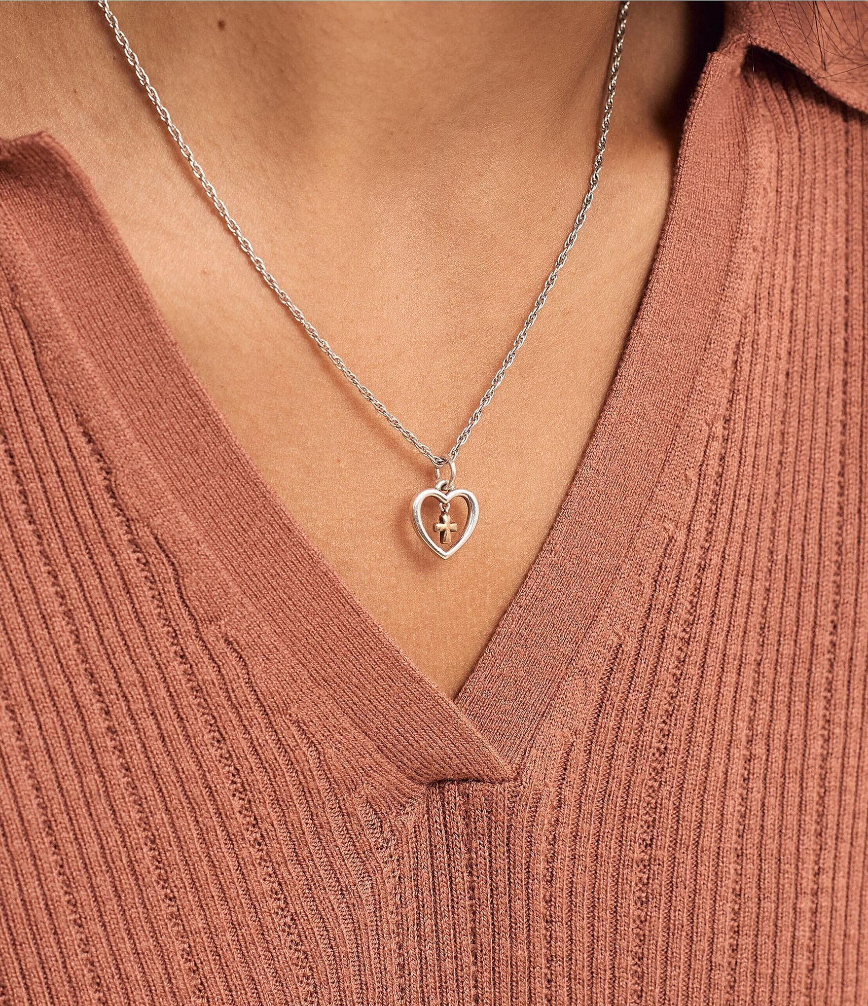 James Avery Love and Faith Heart Dangle Charm