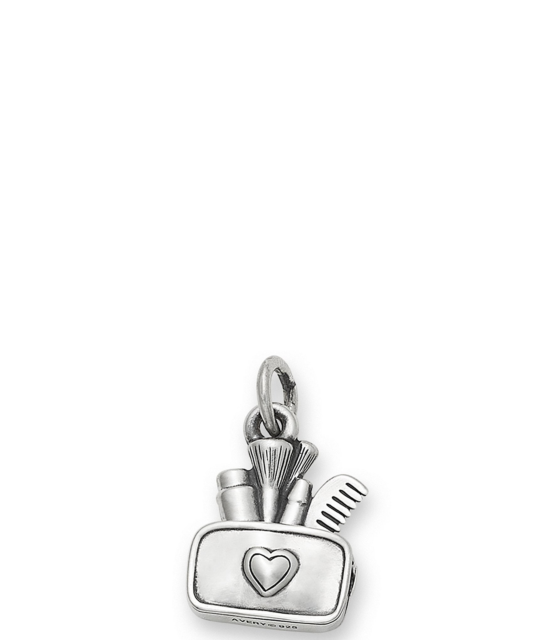 James Avery Love My Makeup Heart Bag Charm