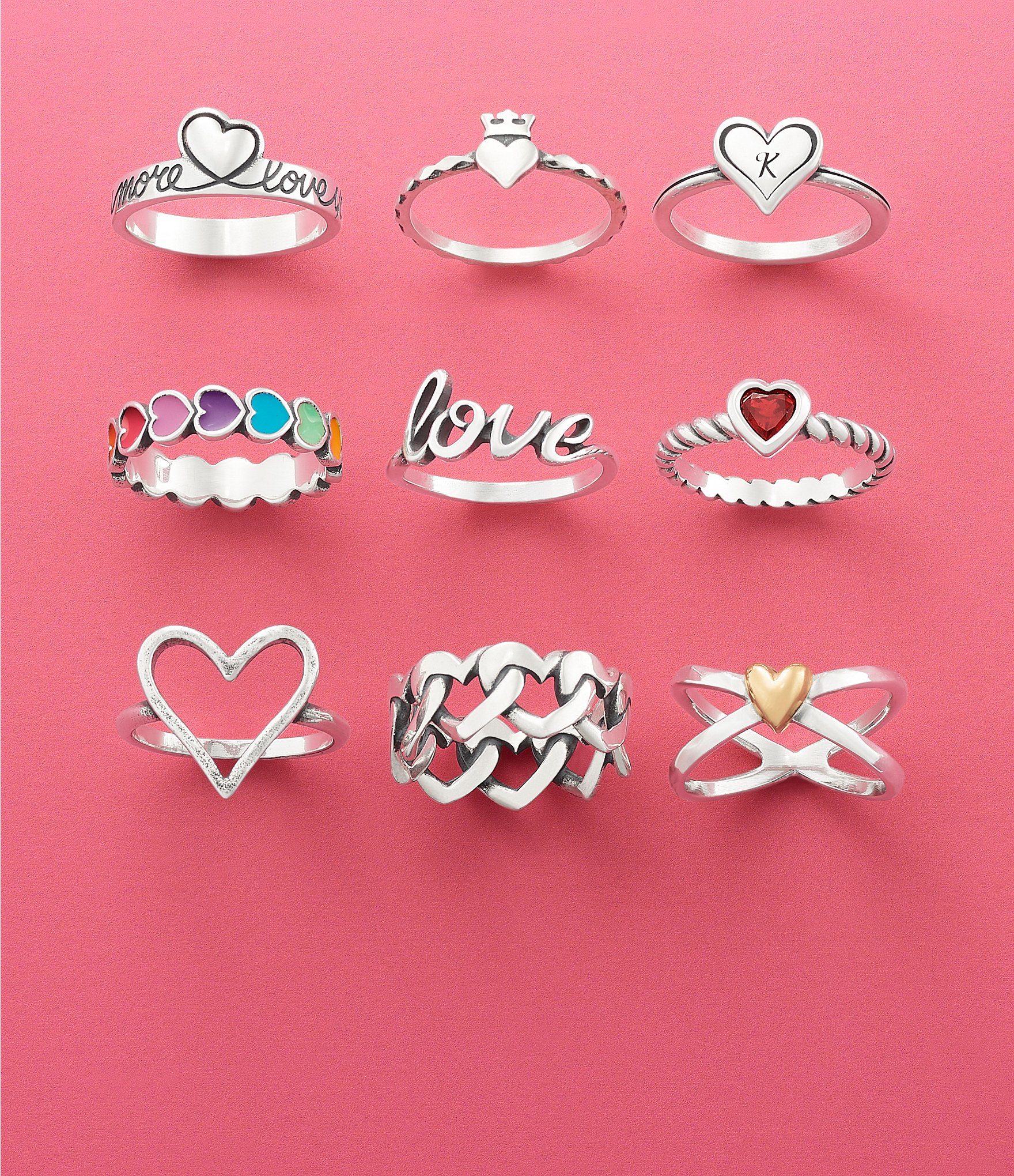 James Avery Love Script Ring