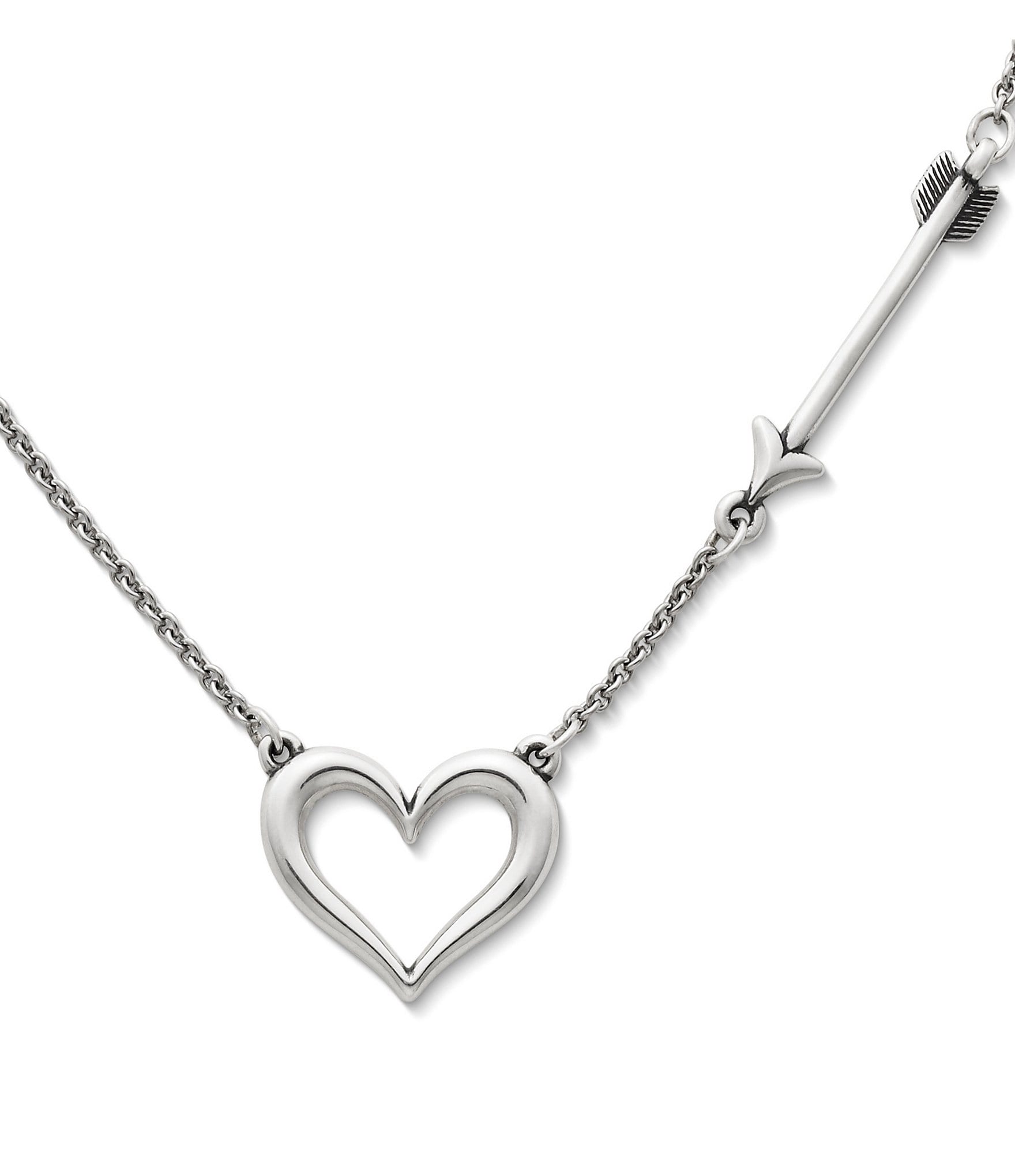 James Avery Love Struck Heart Necklace