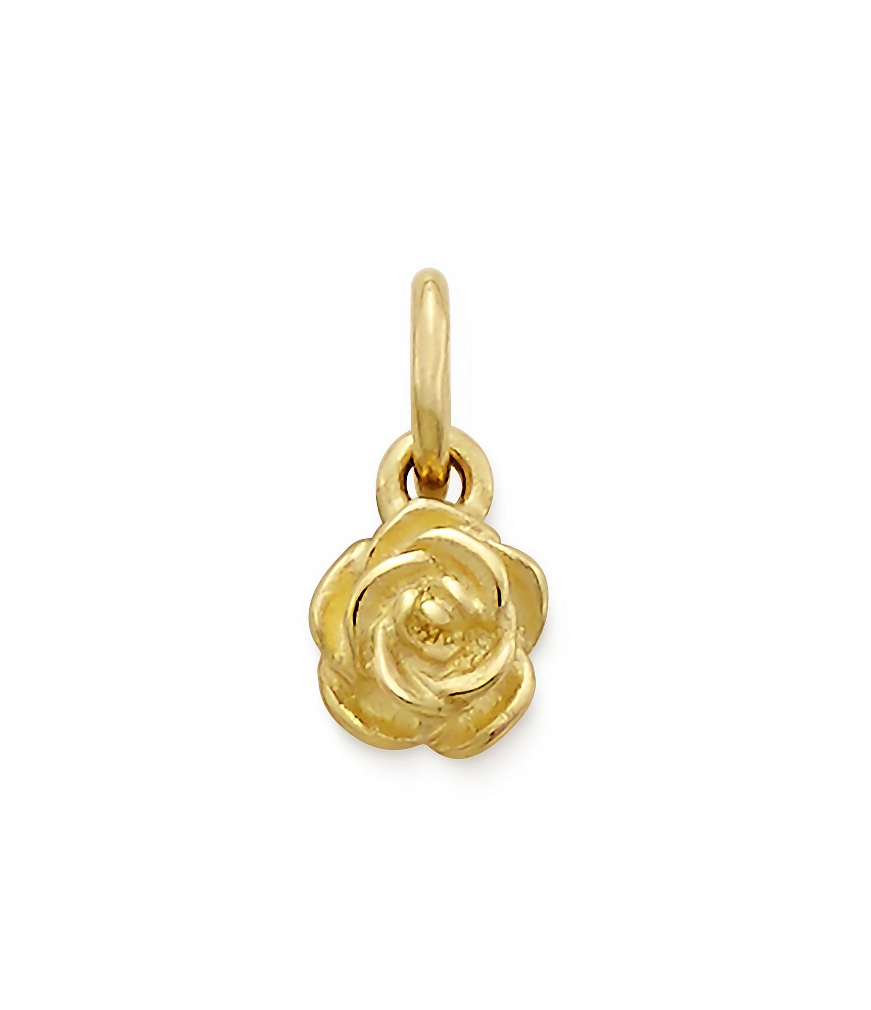 James Avery 14K Gold Mini Rose Charm - Gold