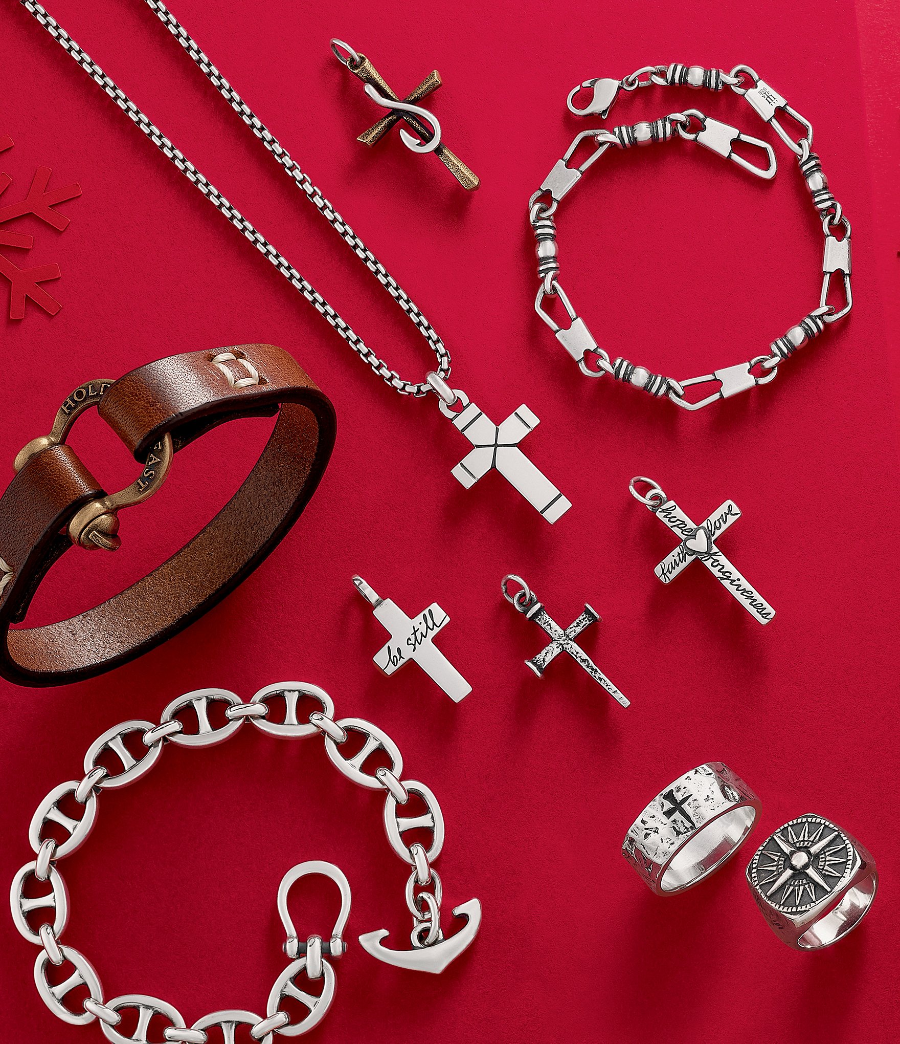 James Avery Nail Cross Sterling Silver Pendant Charm
