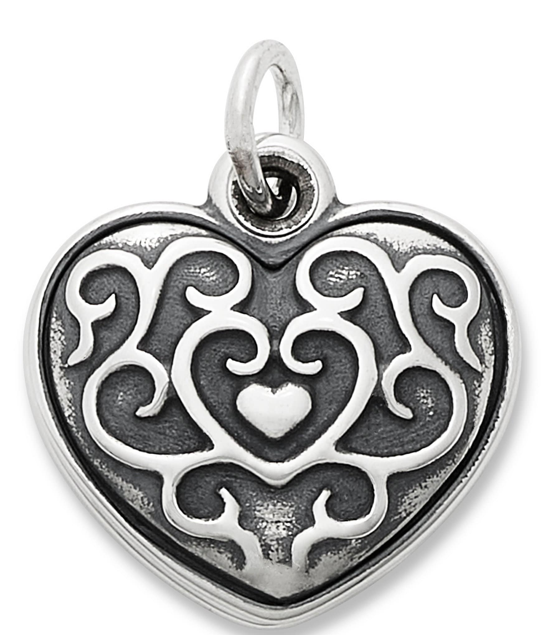 James Avery Ornate Heart Swivel Locket Charm