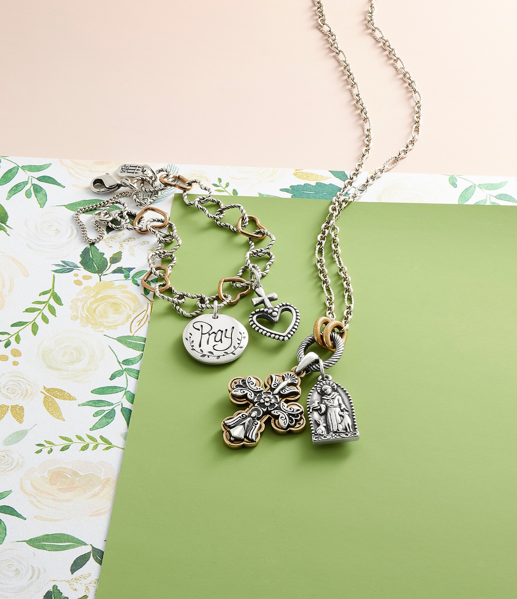 James Avery Oval Twist Changeable Charm Necklace