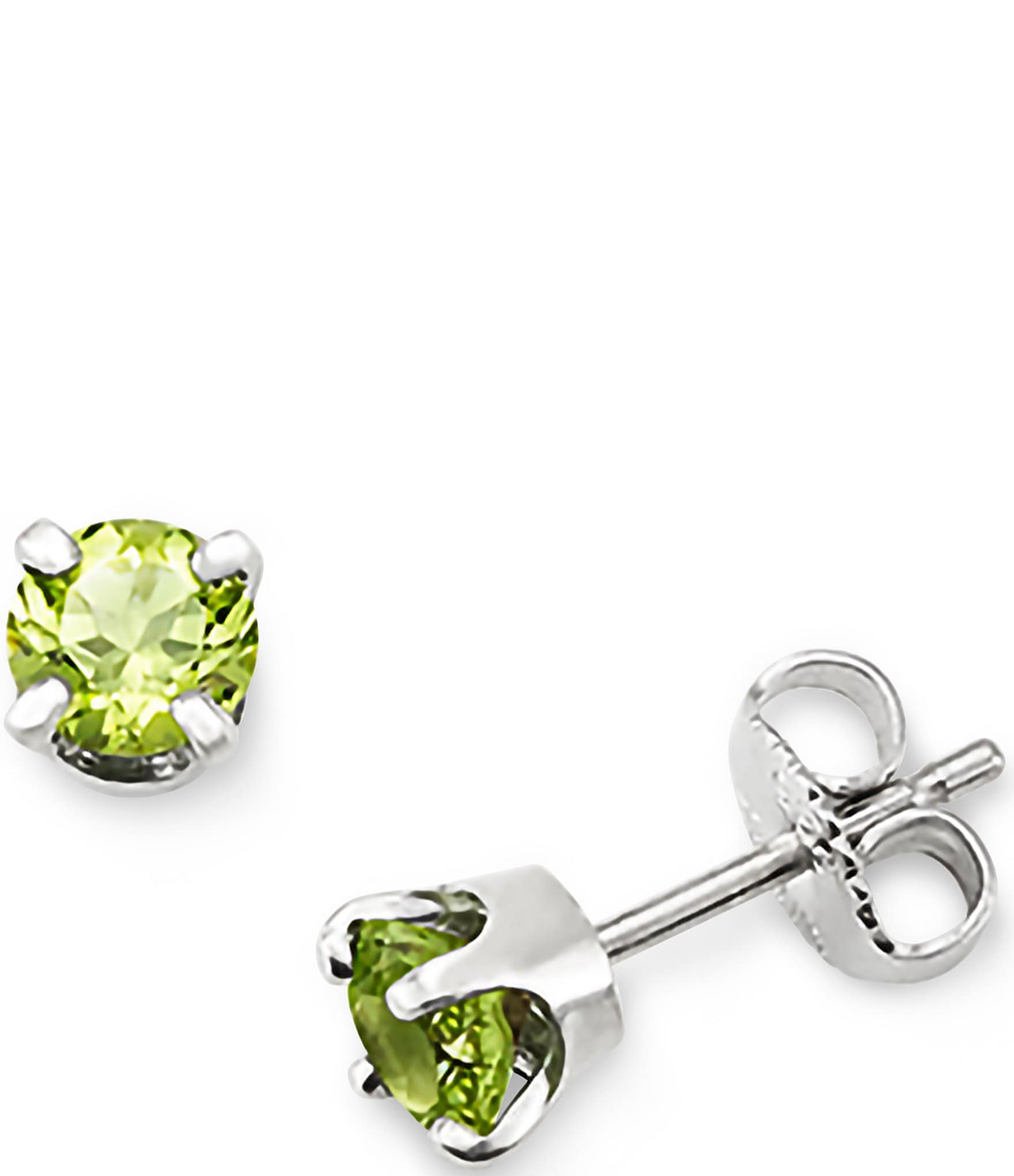 James Avery Peridot Gemstone August Birthstone Ear Posts