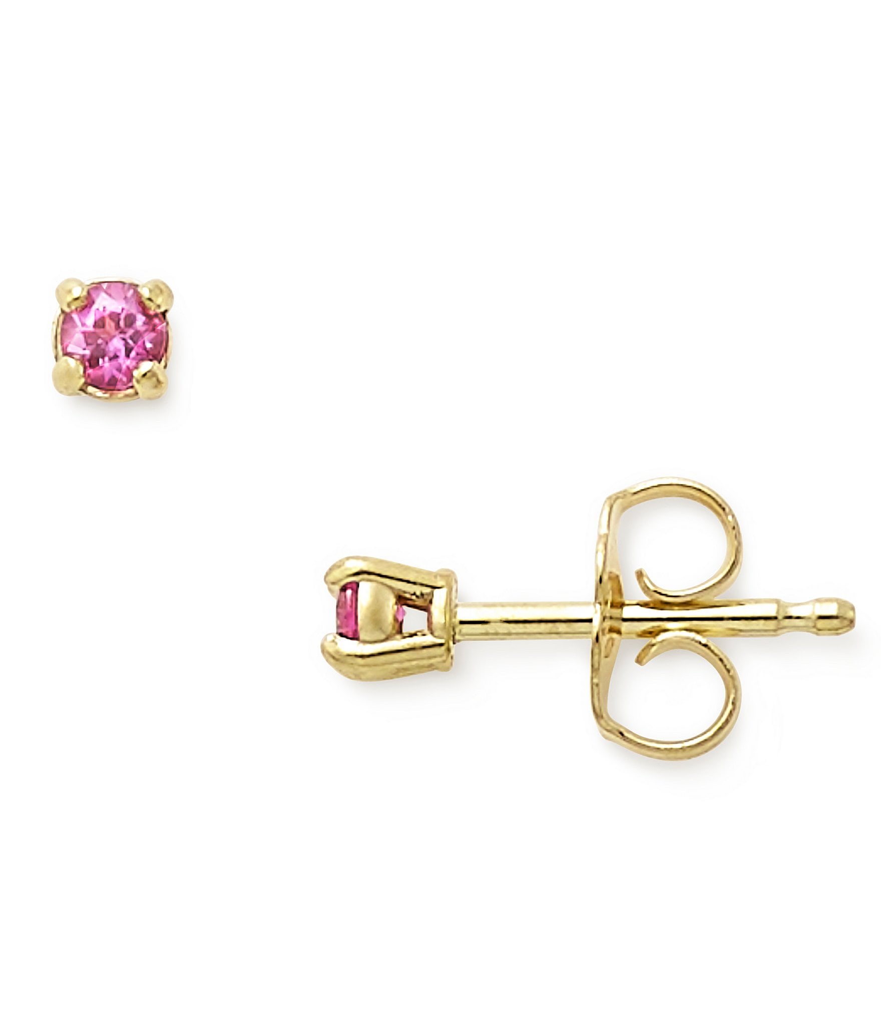 James Avery Petite Birthstone 14K Gold Ear Posts with Lab-Created Sapphires Earrings