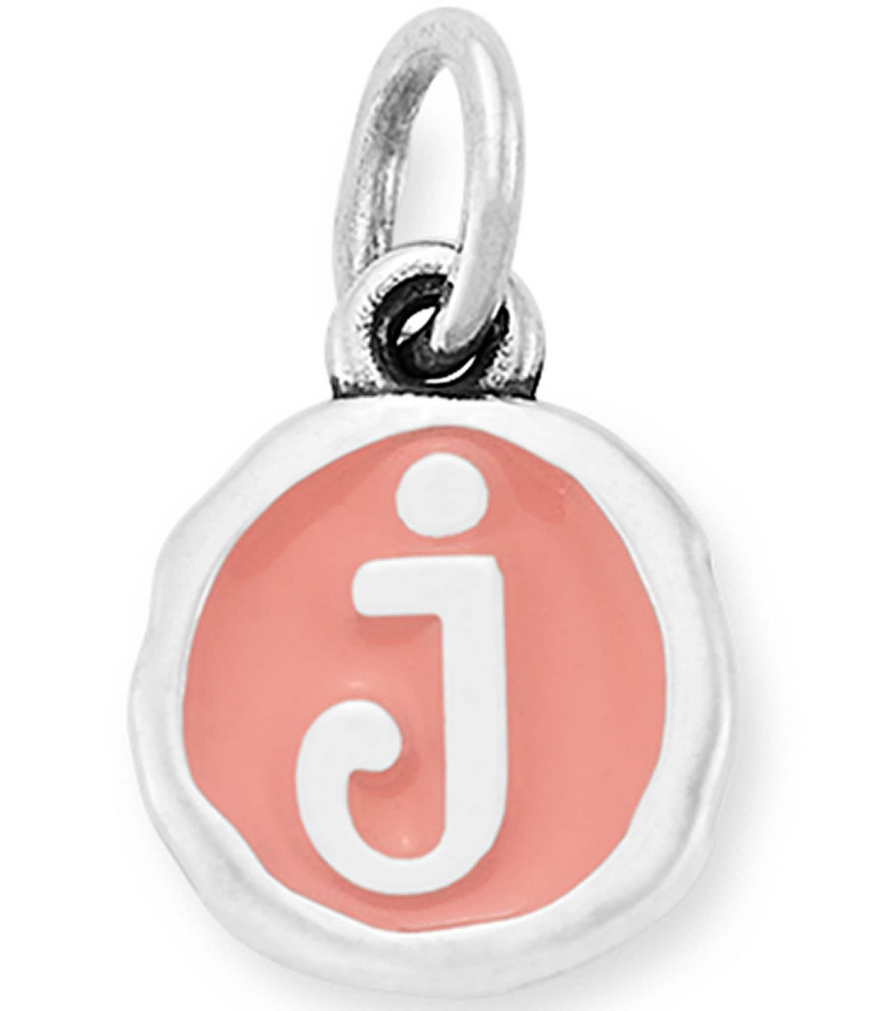 James Avery Pink Enamel Initials Charm