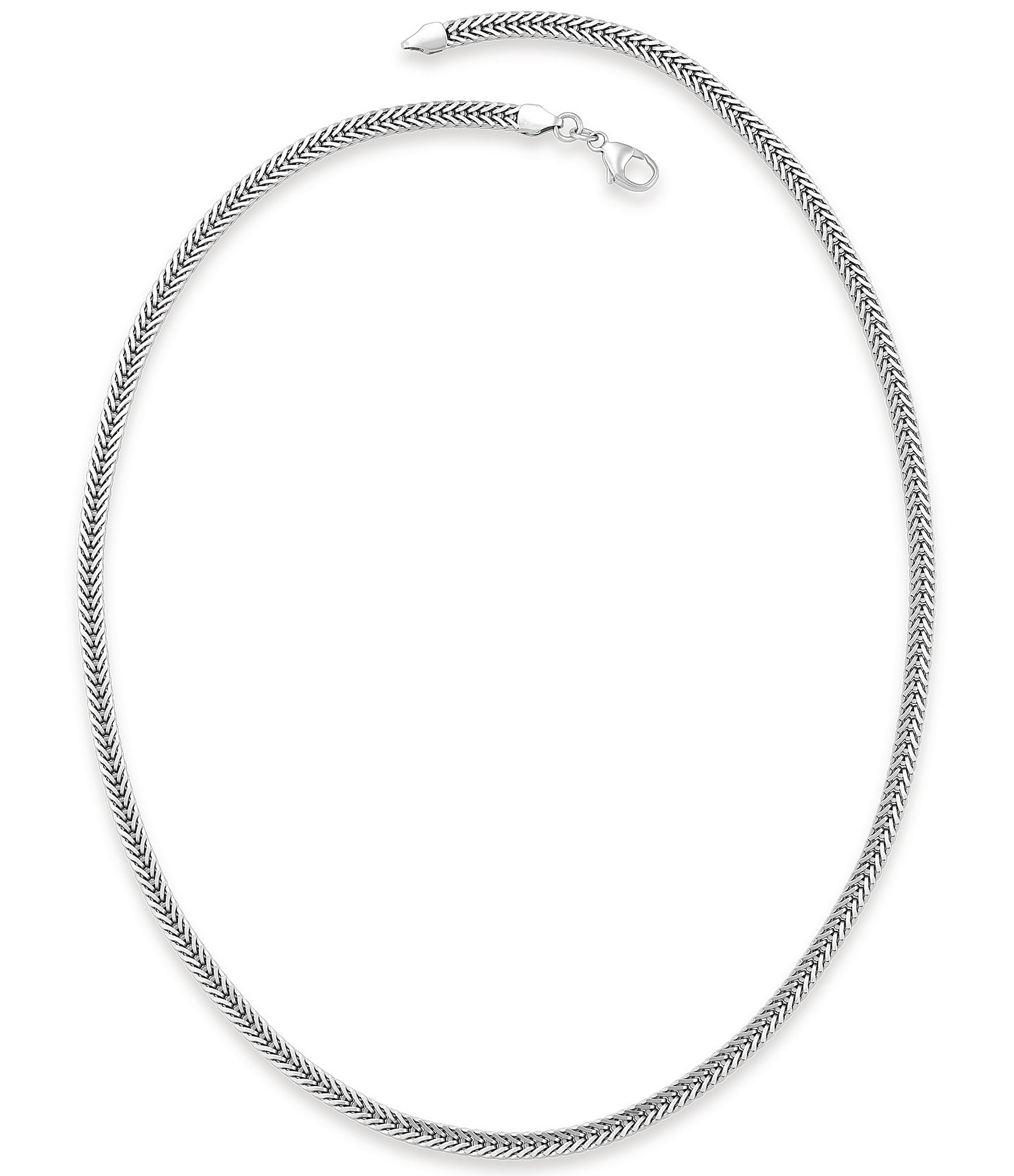 James Avery Rectangle Foxtail Chain Necklace