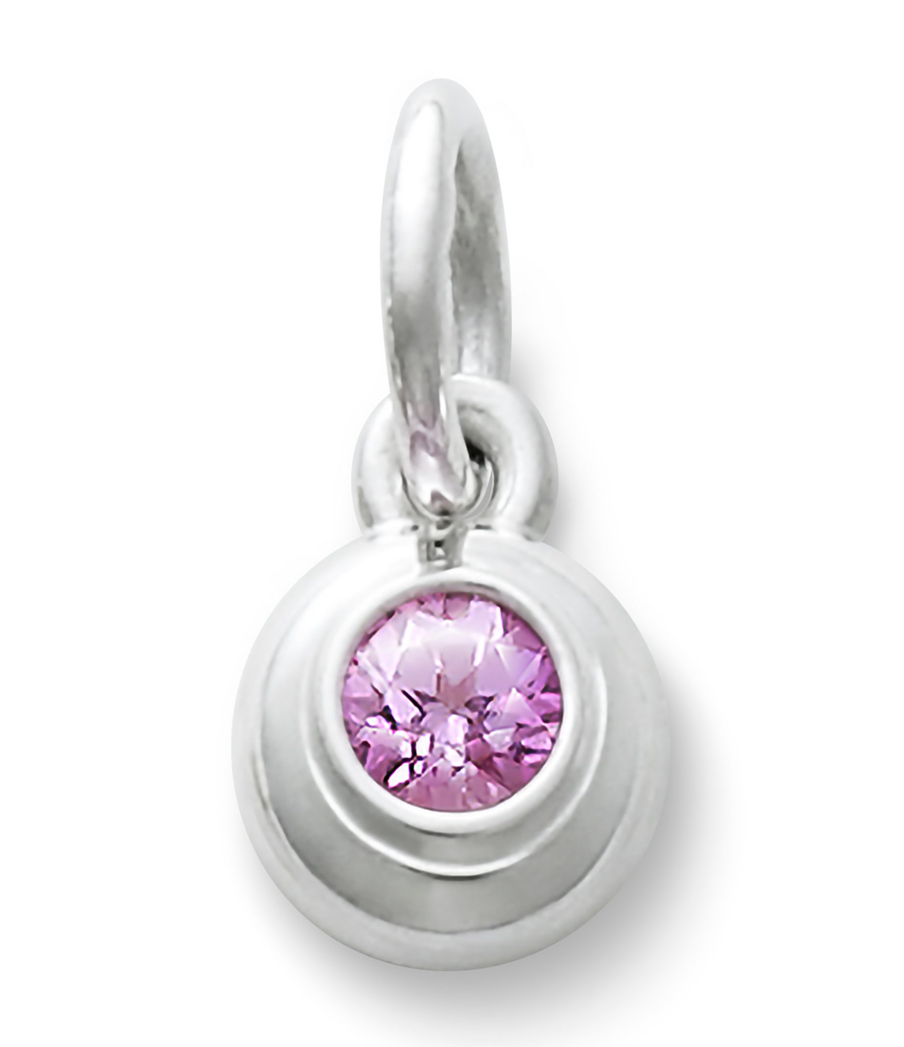 James Avery Remembrance Pendant October Birthstone with Pink Sapphire