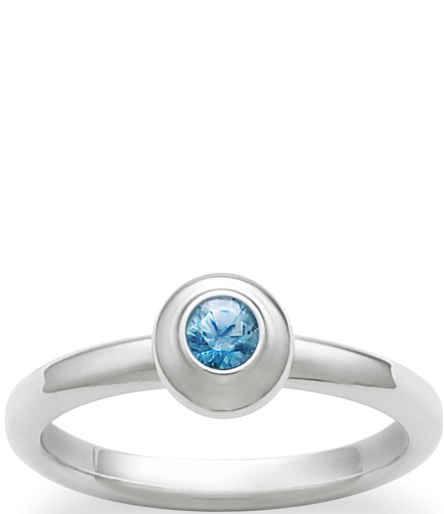 James Avery Remembrance Ring December Birthstone with Blue Zircon ...