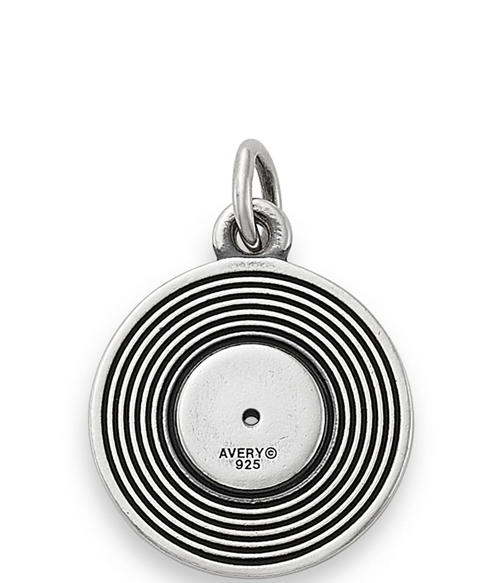 James Avery Sterling Silver and Enamel Greatest Hits Album Charm