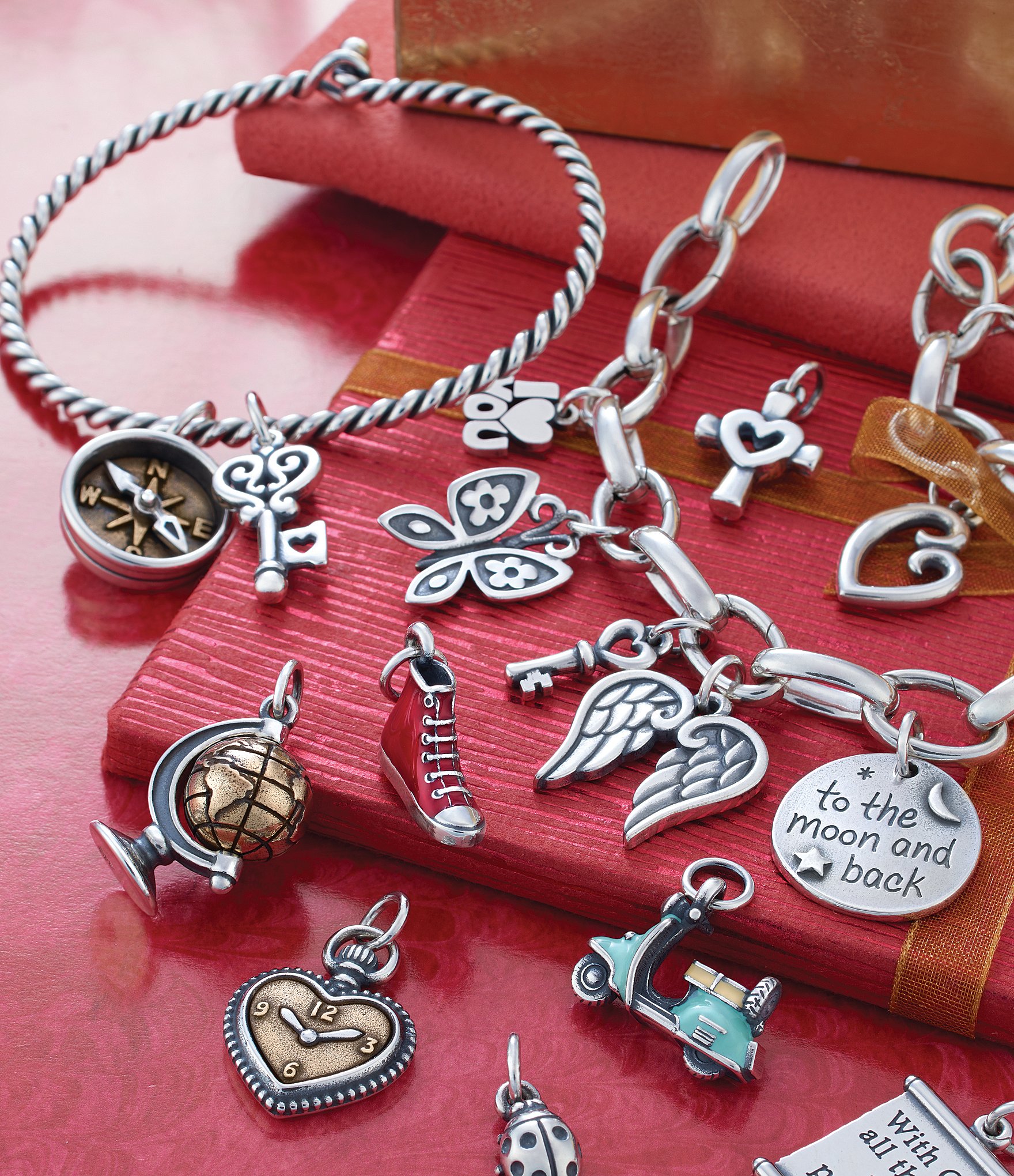 James Avery Sterling Silver Changeable Charm Bracelet