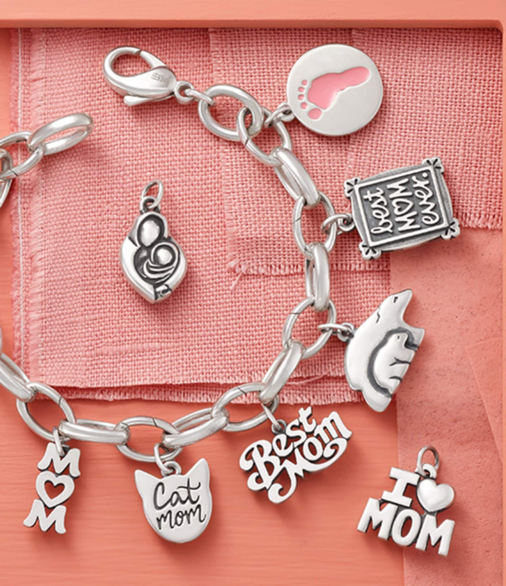 James Avery Sterling Silver Changeable Charm Bracelet