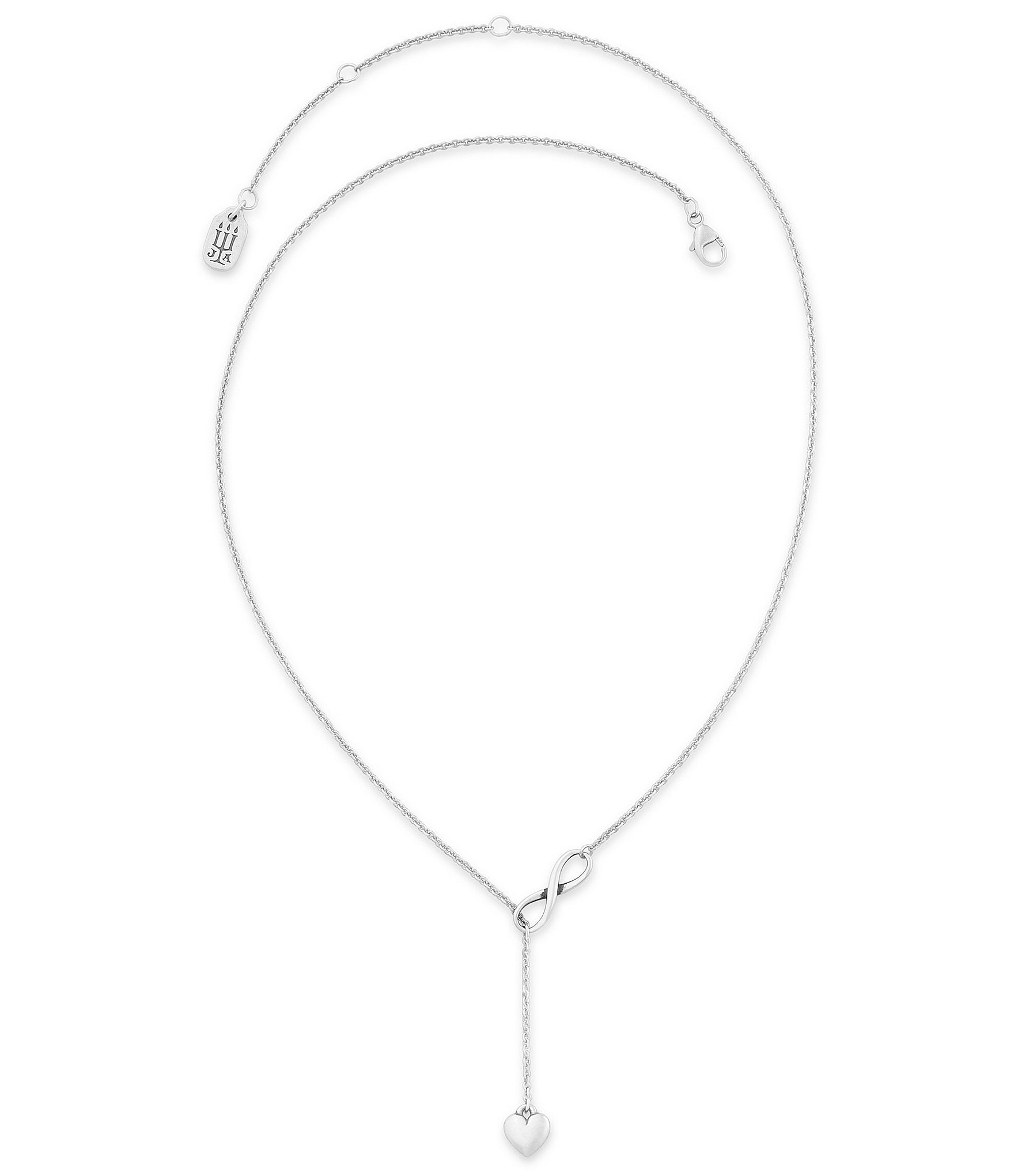 James Avery Sterling Silver Delicate Infinite Love Necklace