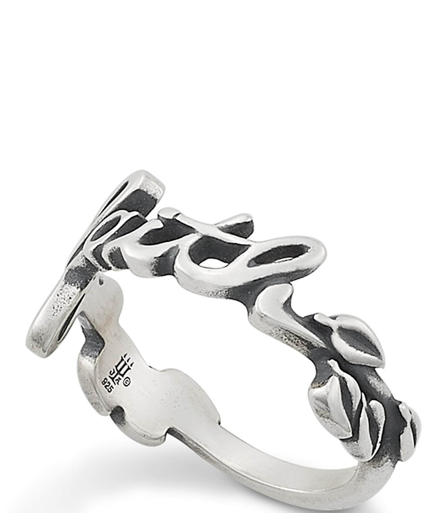 James Avery Sterling Silver Faith Ring