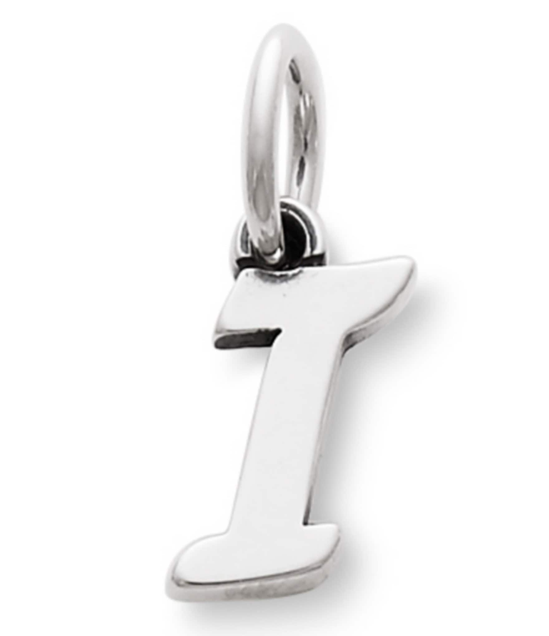 James Avery Sterling Silver Script Initial Bracelet or Necklace Charm