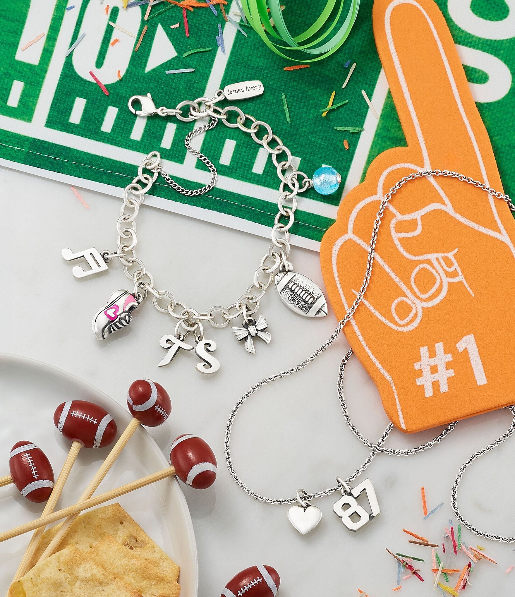 James Avery Sterling Silver Script Initial Bracelet or Necklace Charm