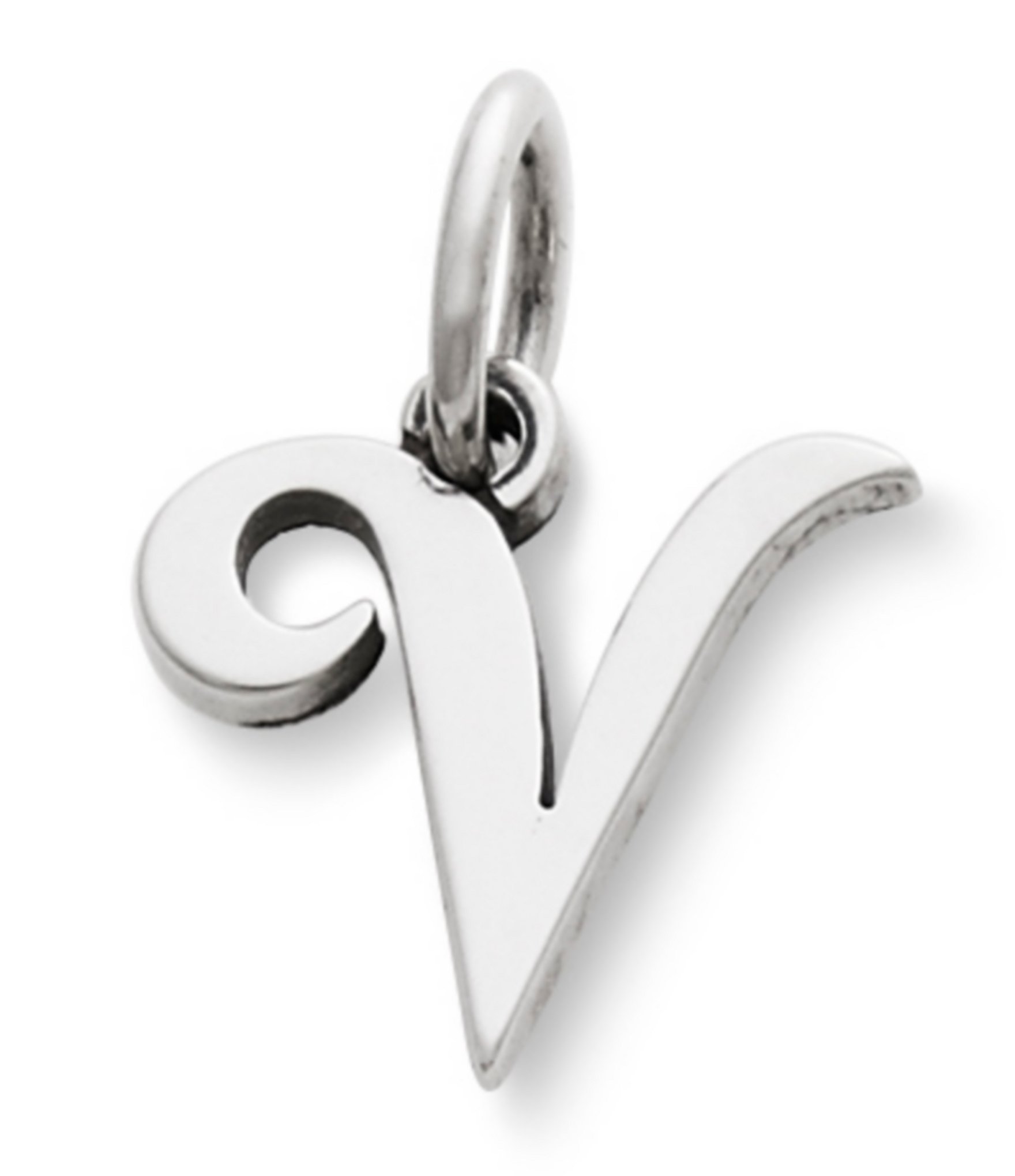 James Avery Sterling Silver Script Initial Bracelet or Necklace Charm