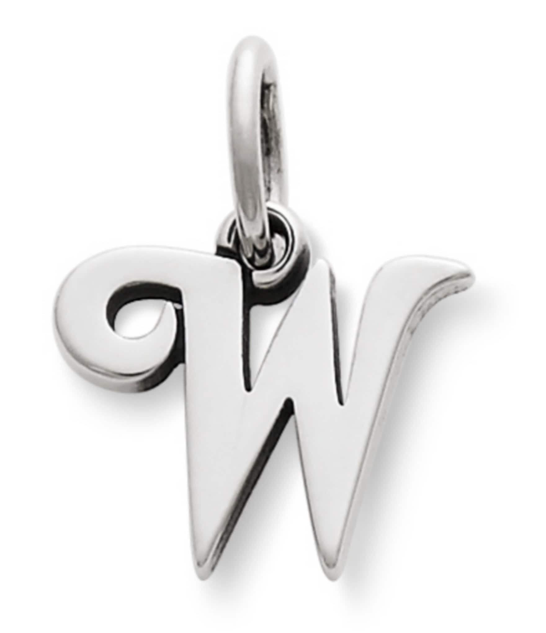 James Avery Sterling Silver Script Initial Bracelet or Necklace Charm