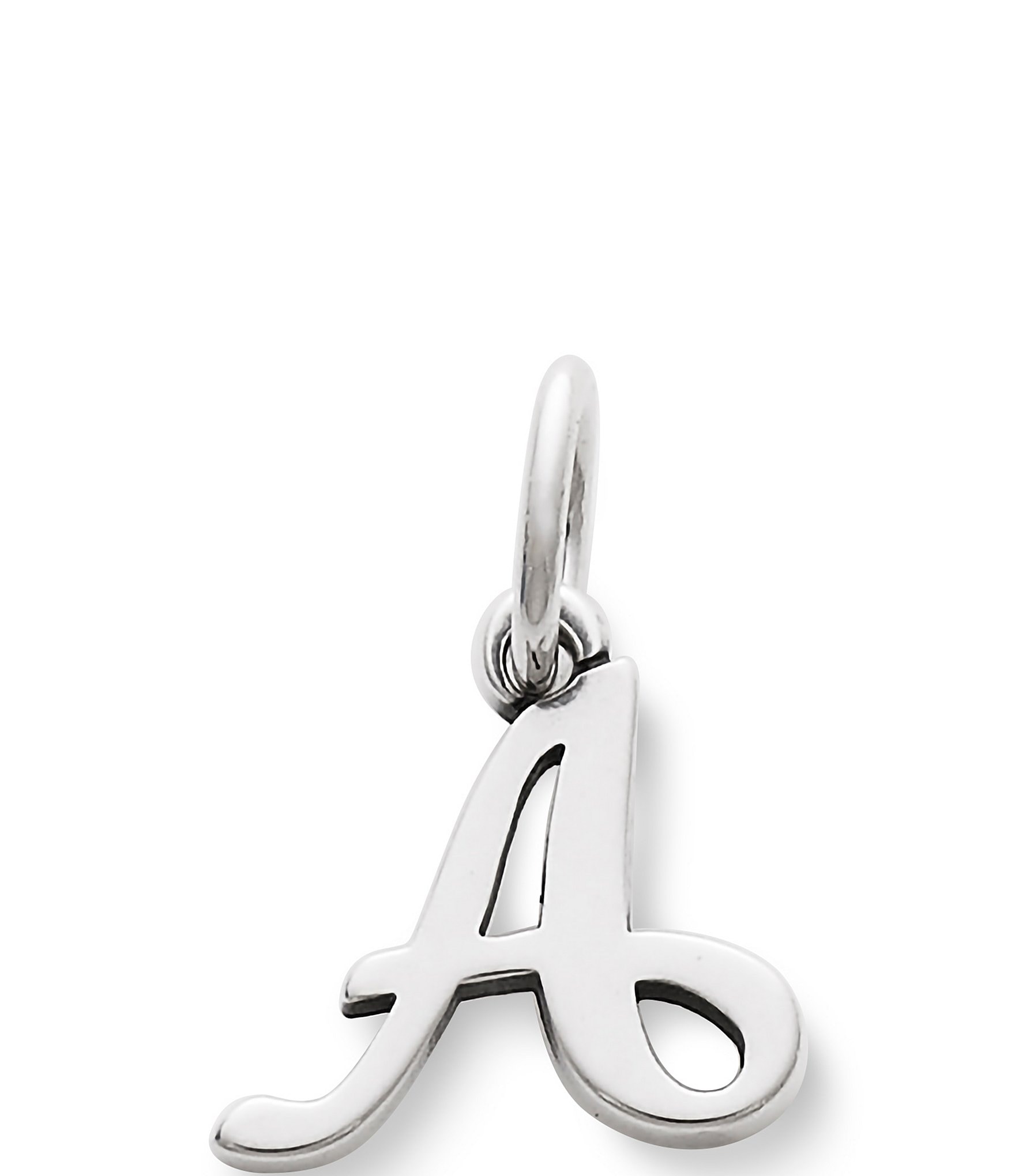 James Avery Sterling Silver Script Initial Bracelet or Necklace Charm