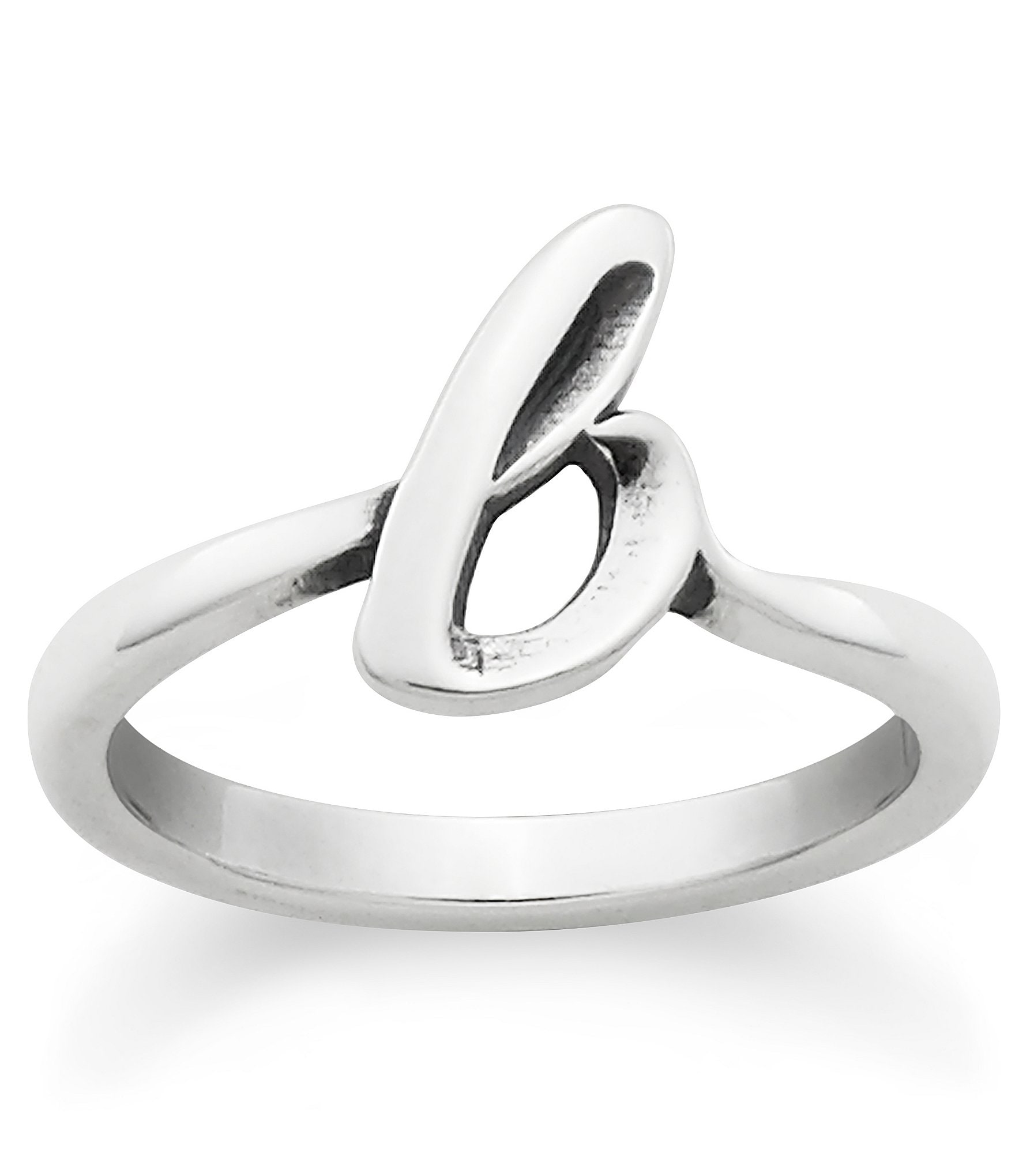 James Avery Sterling Silver Script Initial Ring