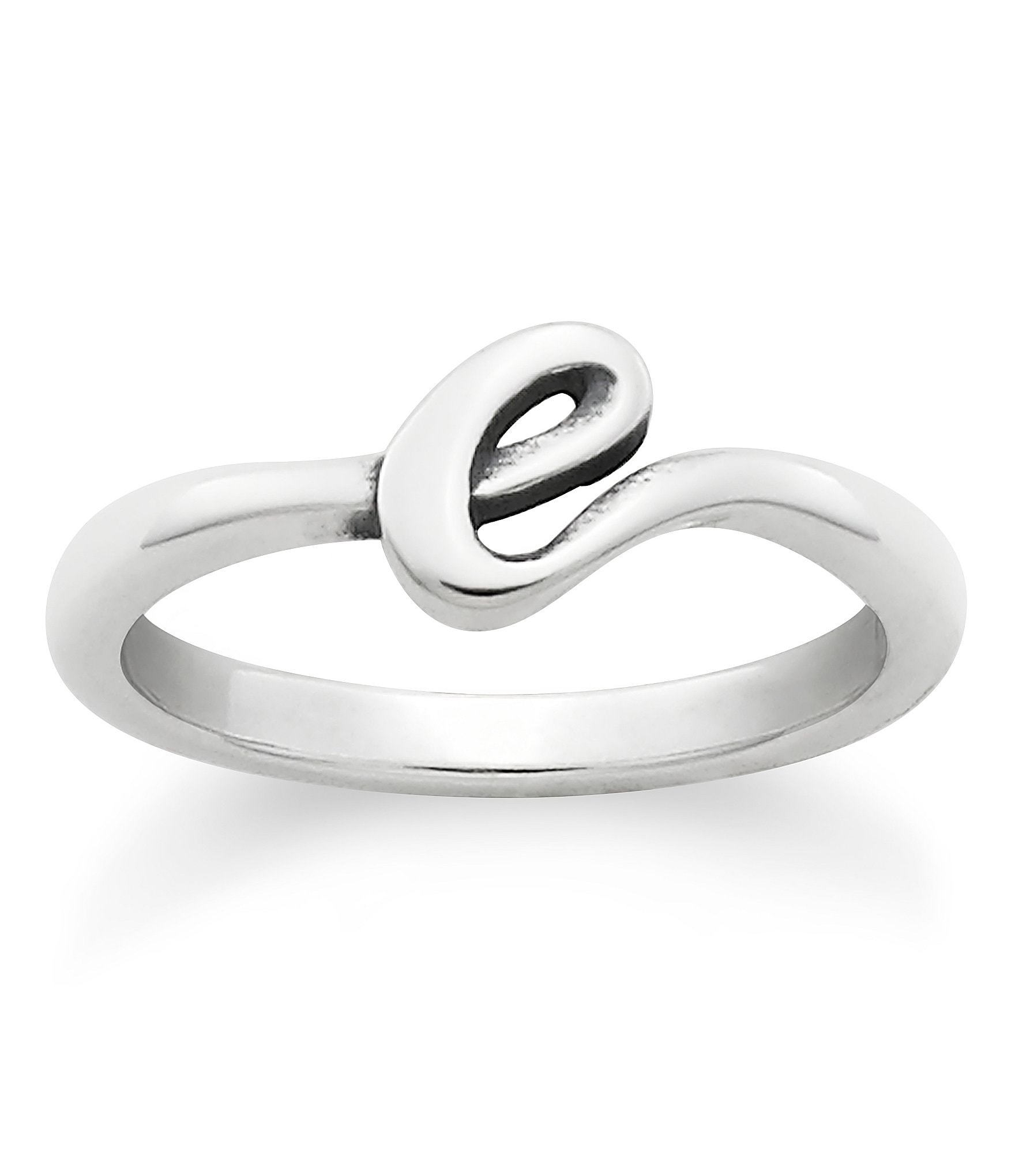 James Avery Sterling Silver Script Initial Ring