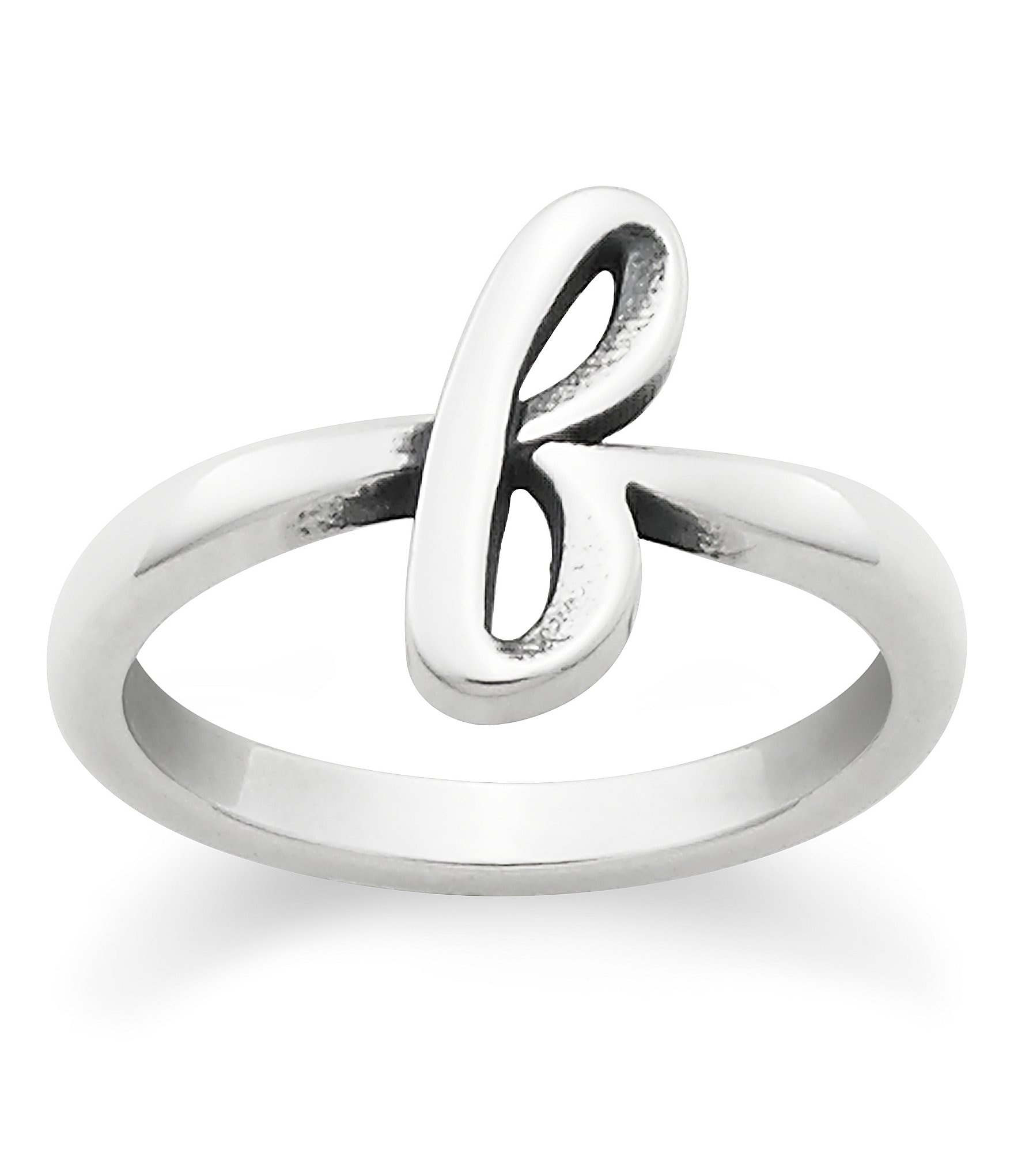 James Avery Sterling Silver Script Initial Ring