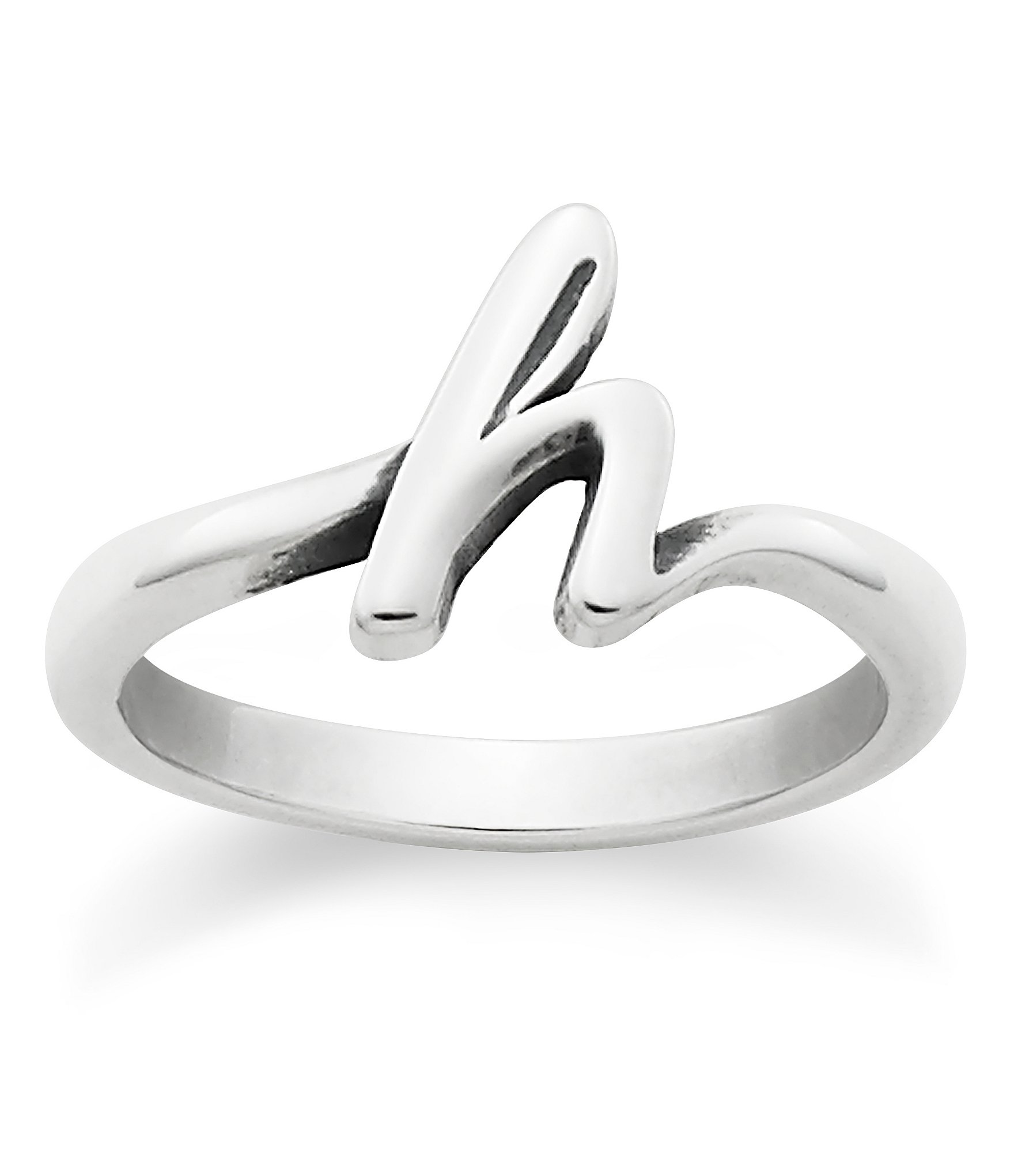 James Avery Sterling Silver Script Initial Ring