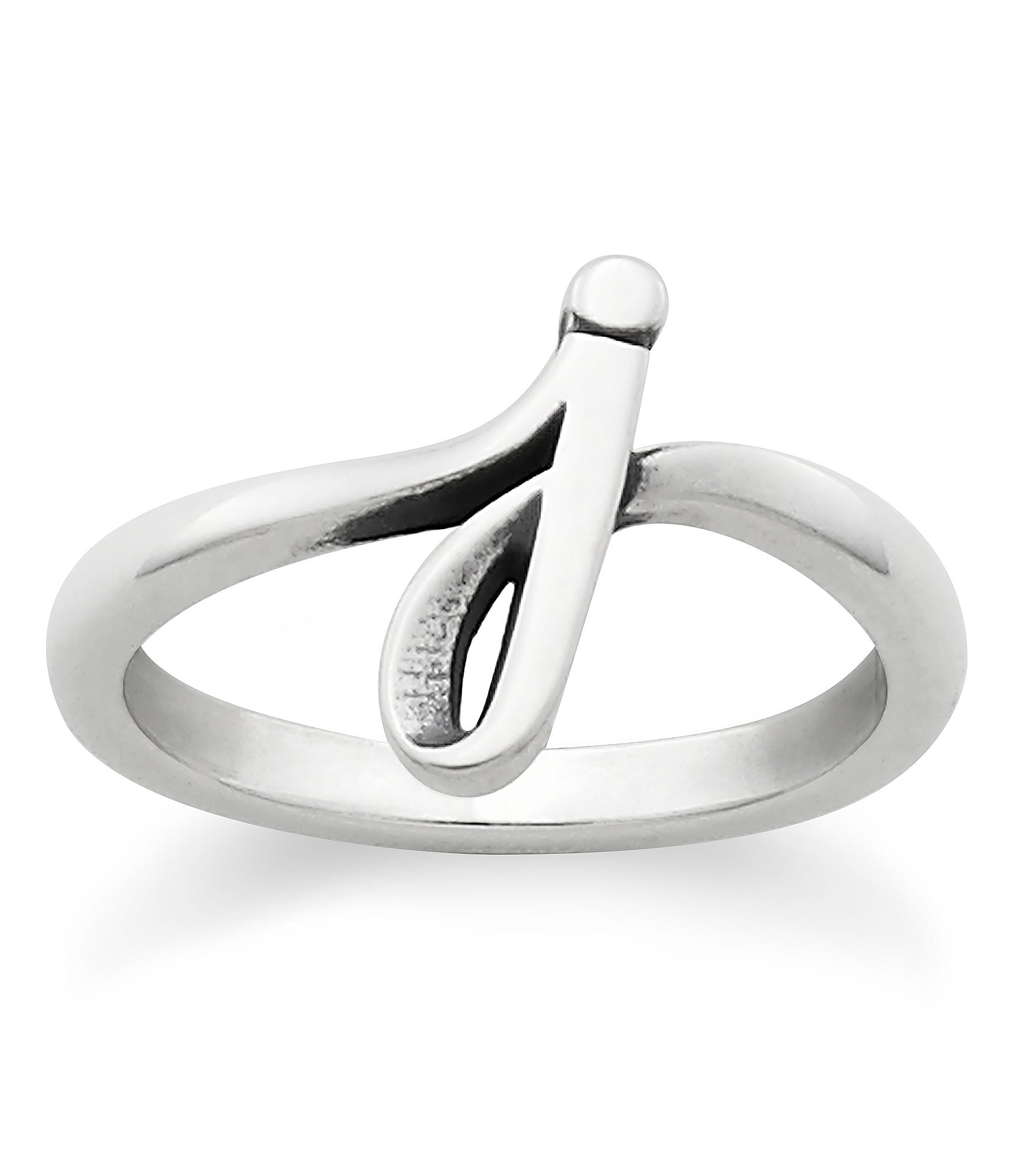 James Avery Sterling Silver Script Initial Ring