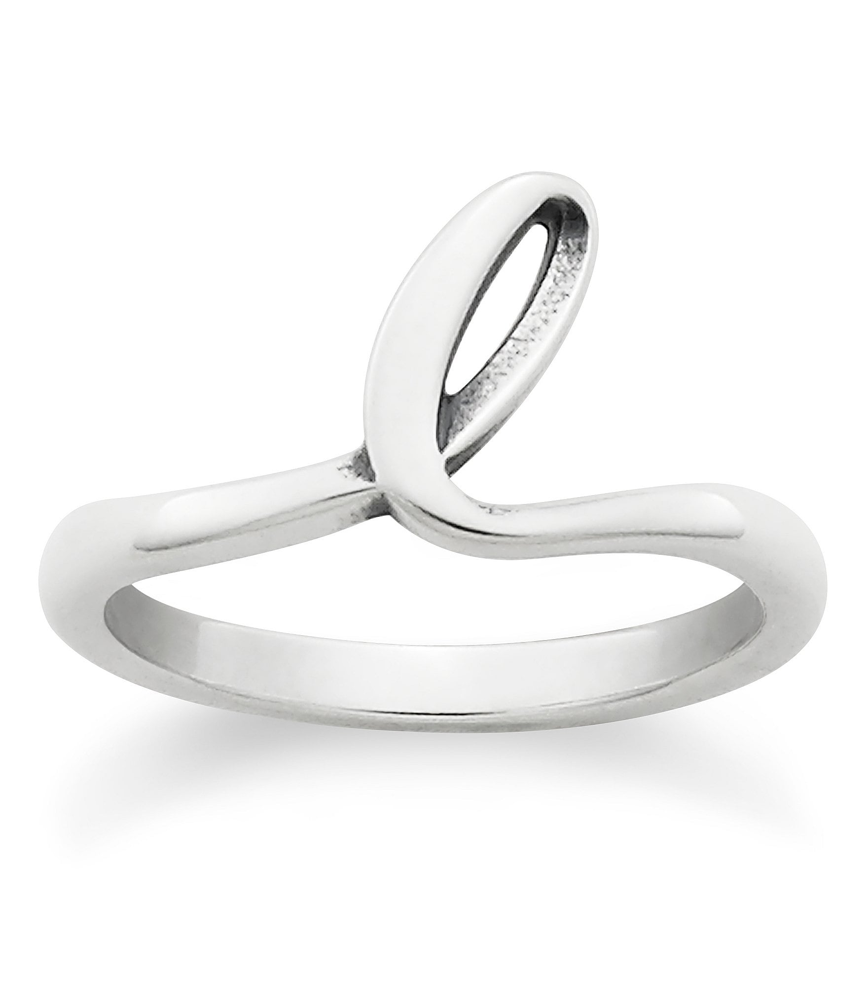 James Avery Sterling Silver Script Initial Ring