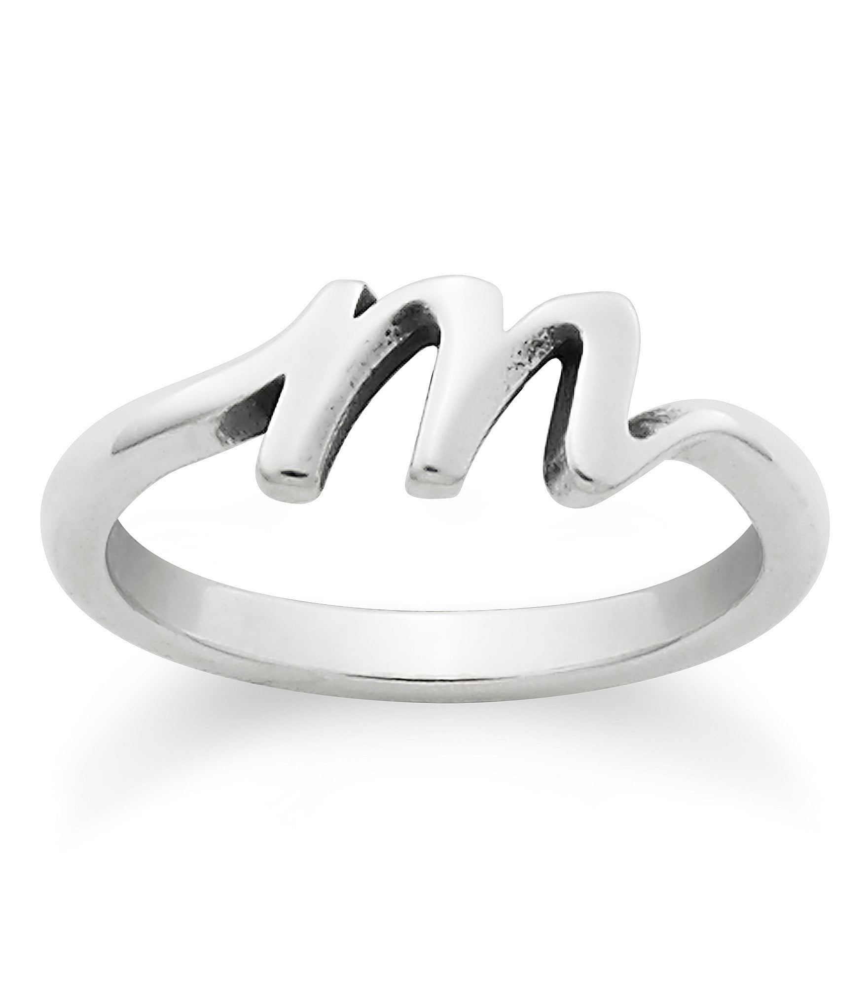 James Avery Sterling Silver Script Initial Ring