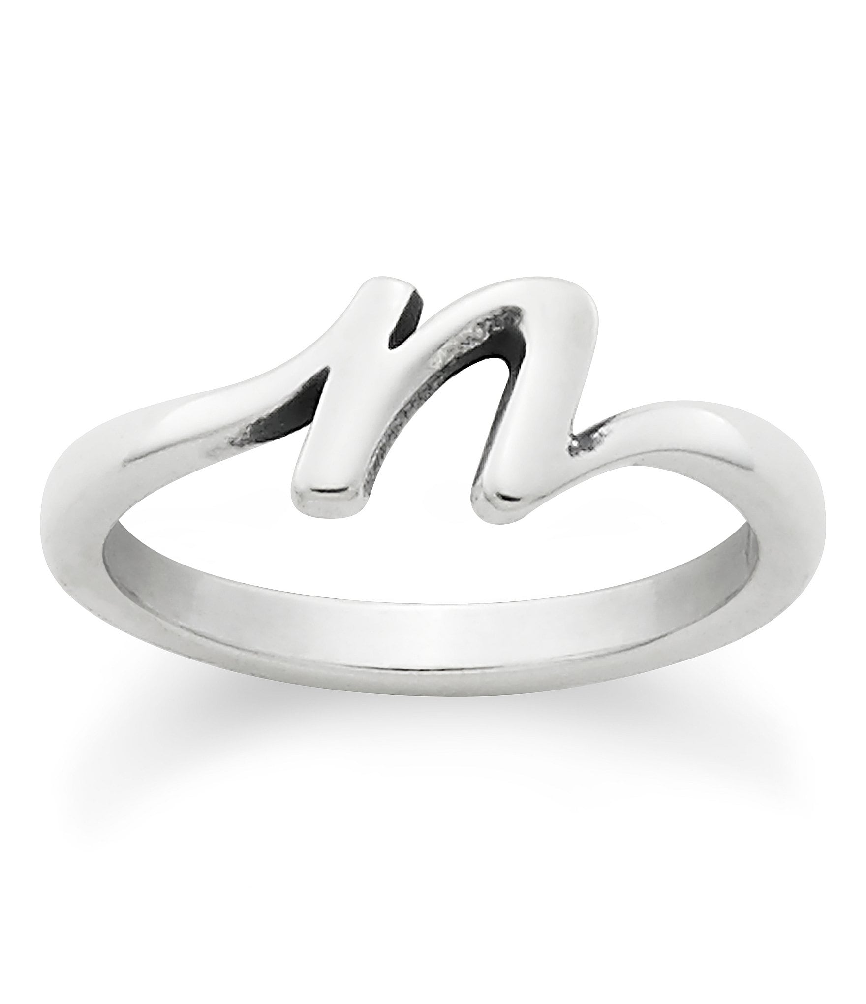 James Avery Sterling Silver Script Initial Ring