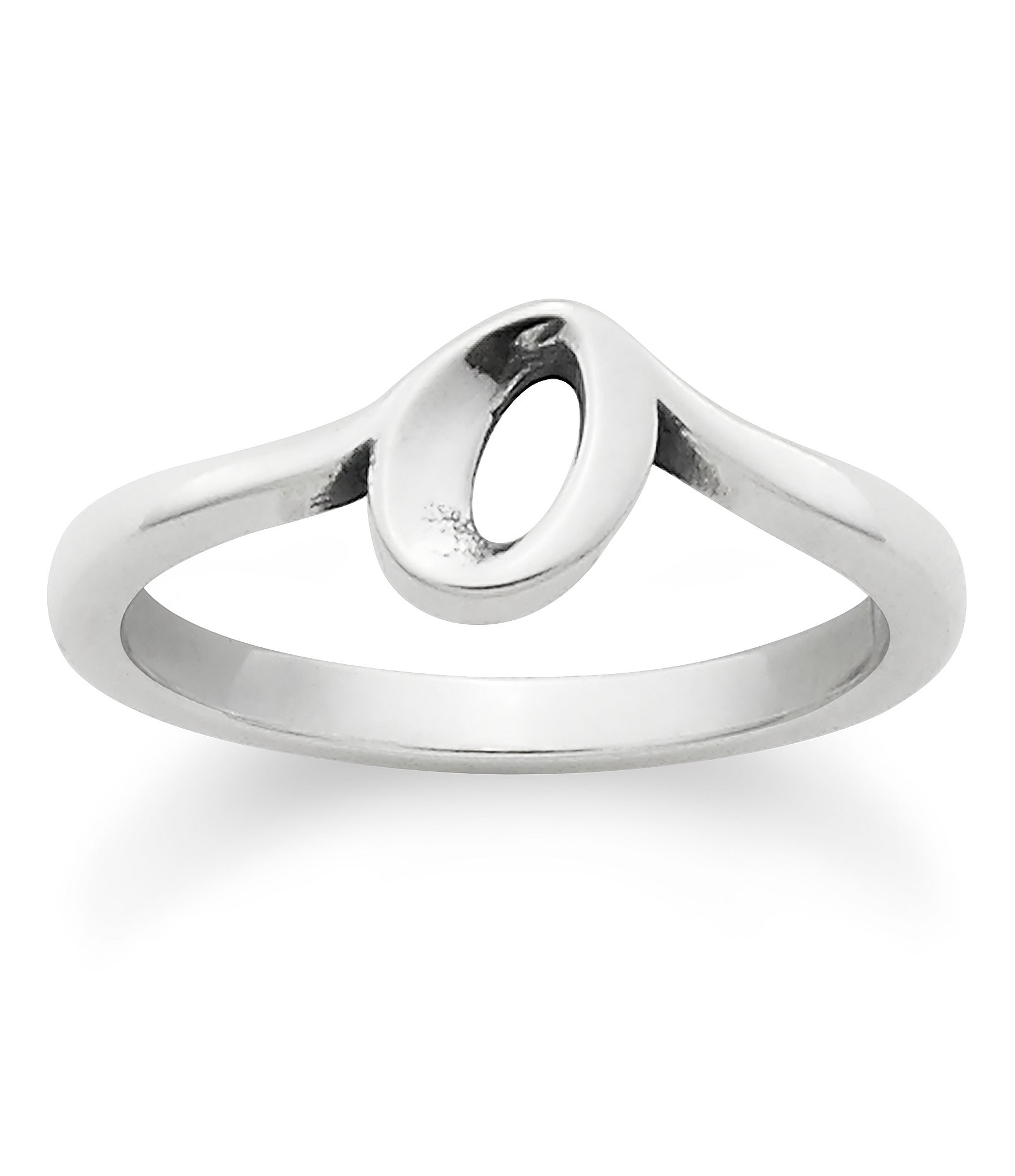 James Avery Sterling Silver Script Initial Ring