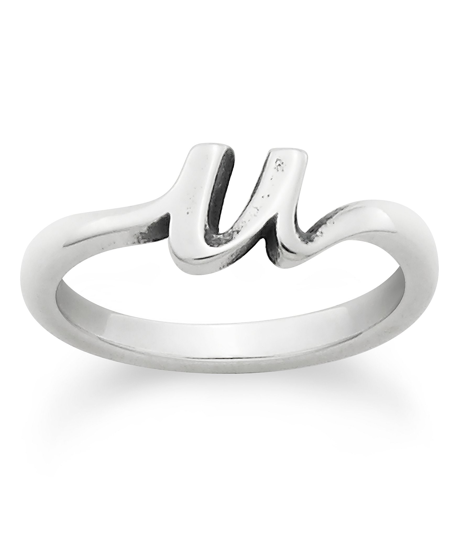 James Avery Sterling Silver Script Initial Ring