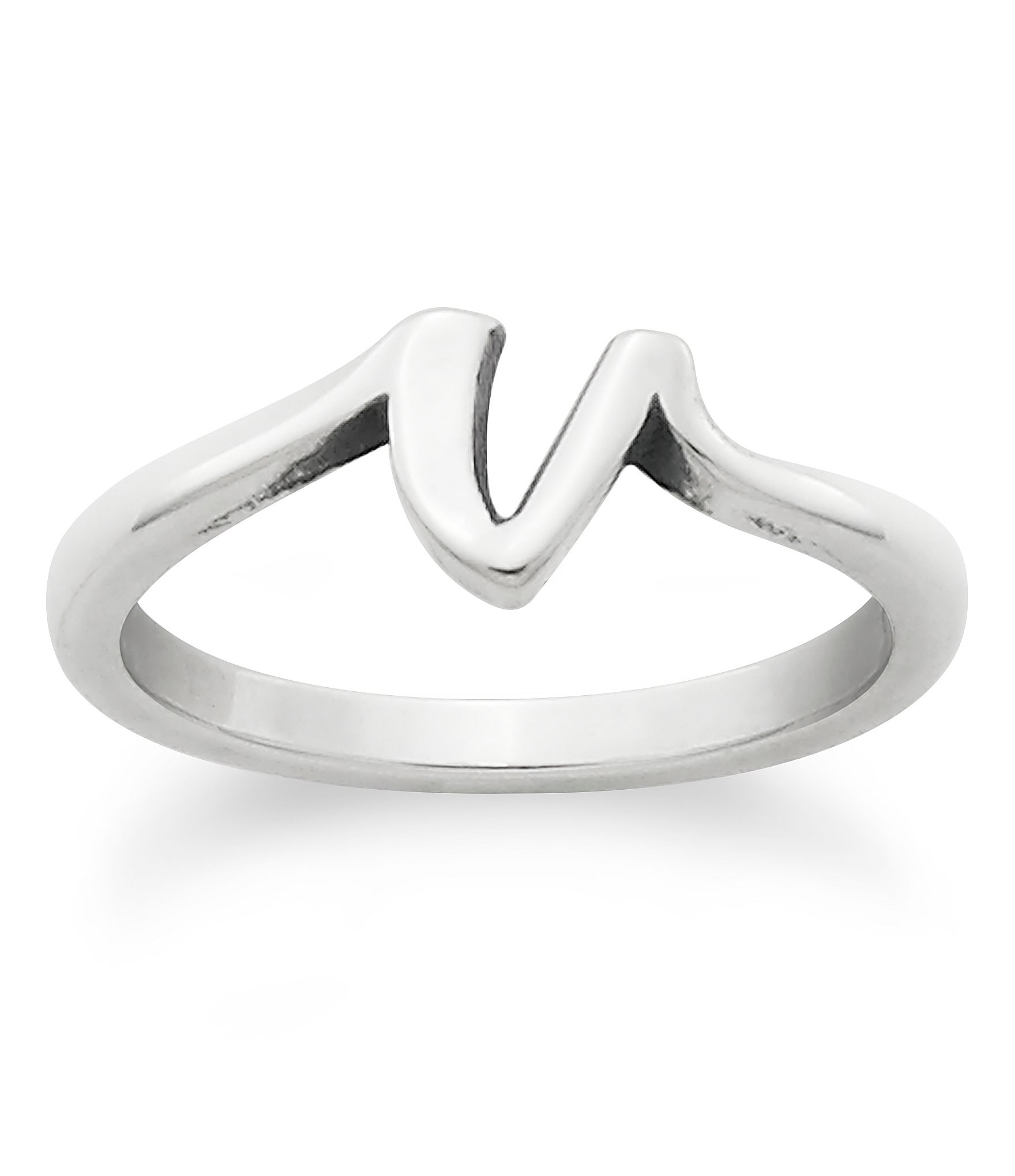 James Avery Sterling Silver Script Initial Ring