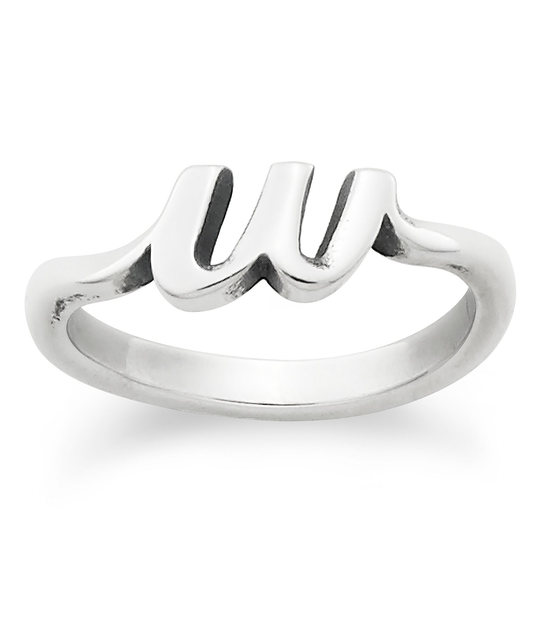 James Avery Sterling Silver Script Initial Ring