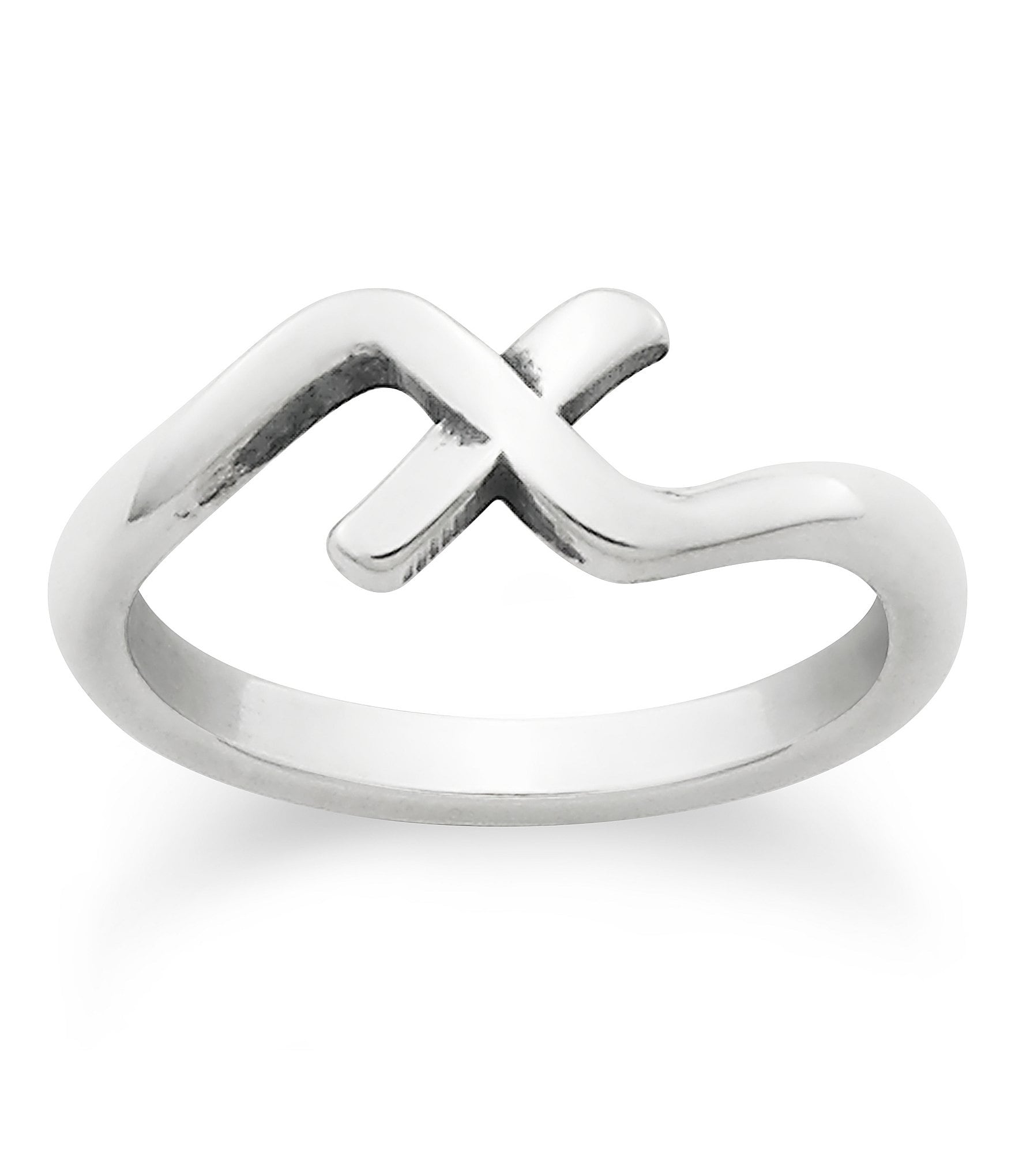 James Avery Sterling Silver Script Initial Ring