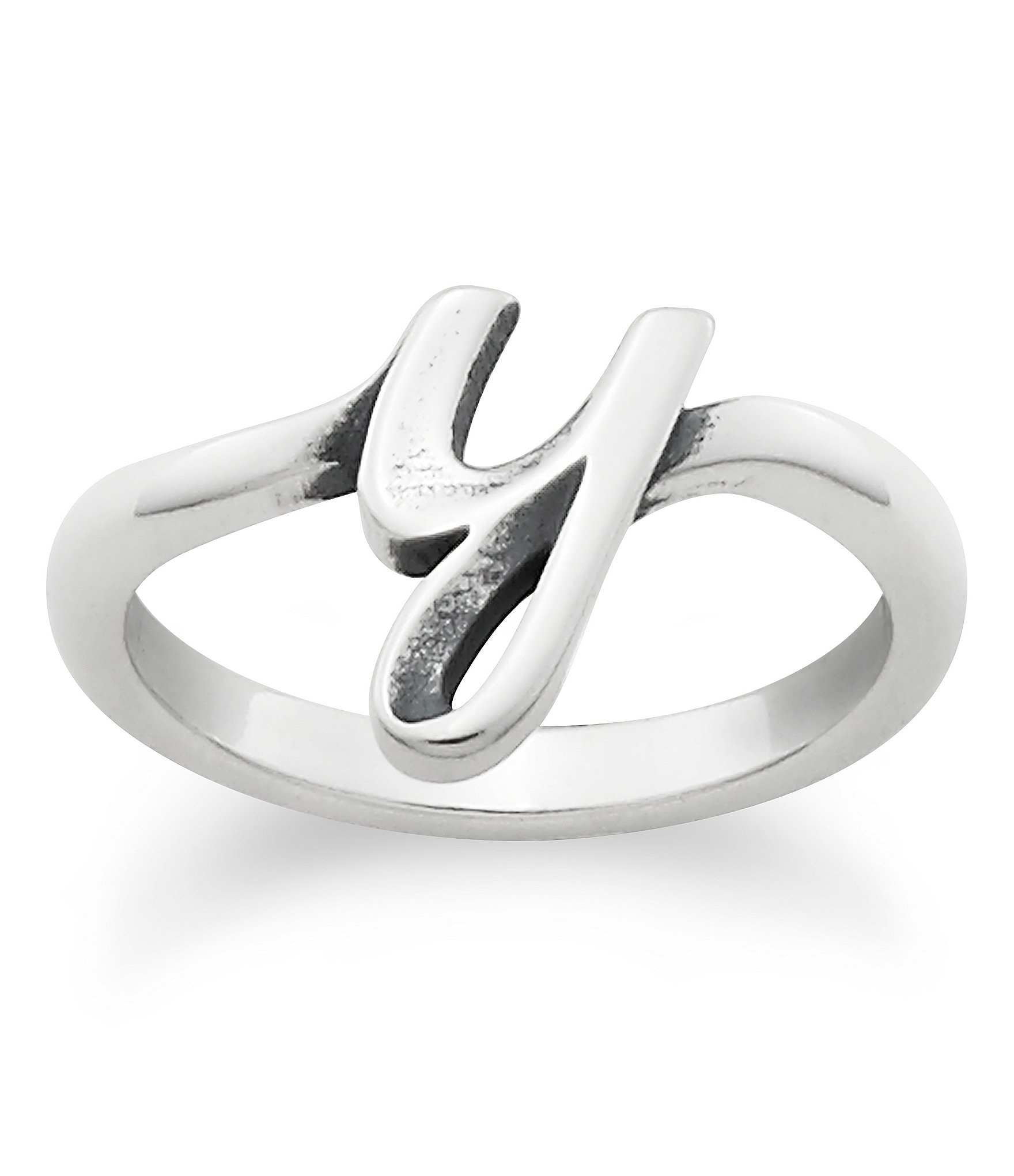 James Avery Sterling Silver Script Initial Ring