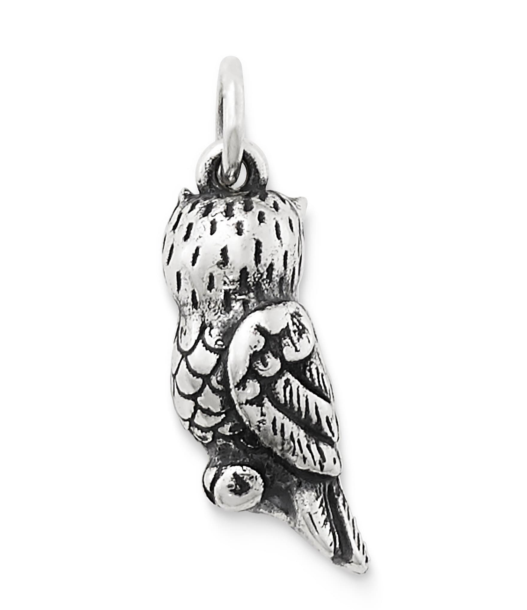 James Avery Sterling Silver Sculpted Owl Charm