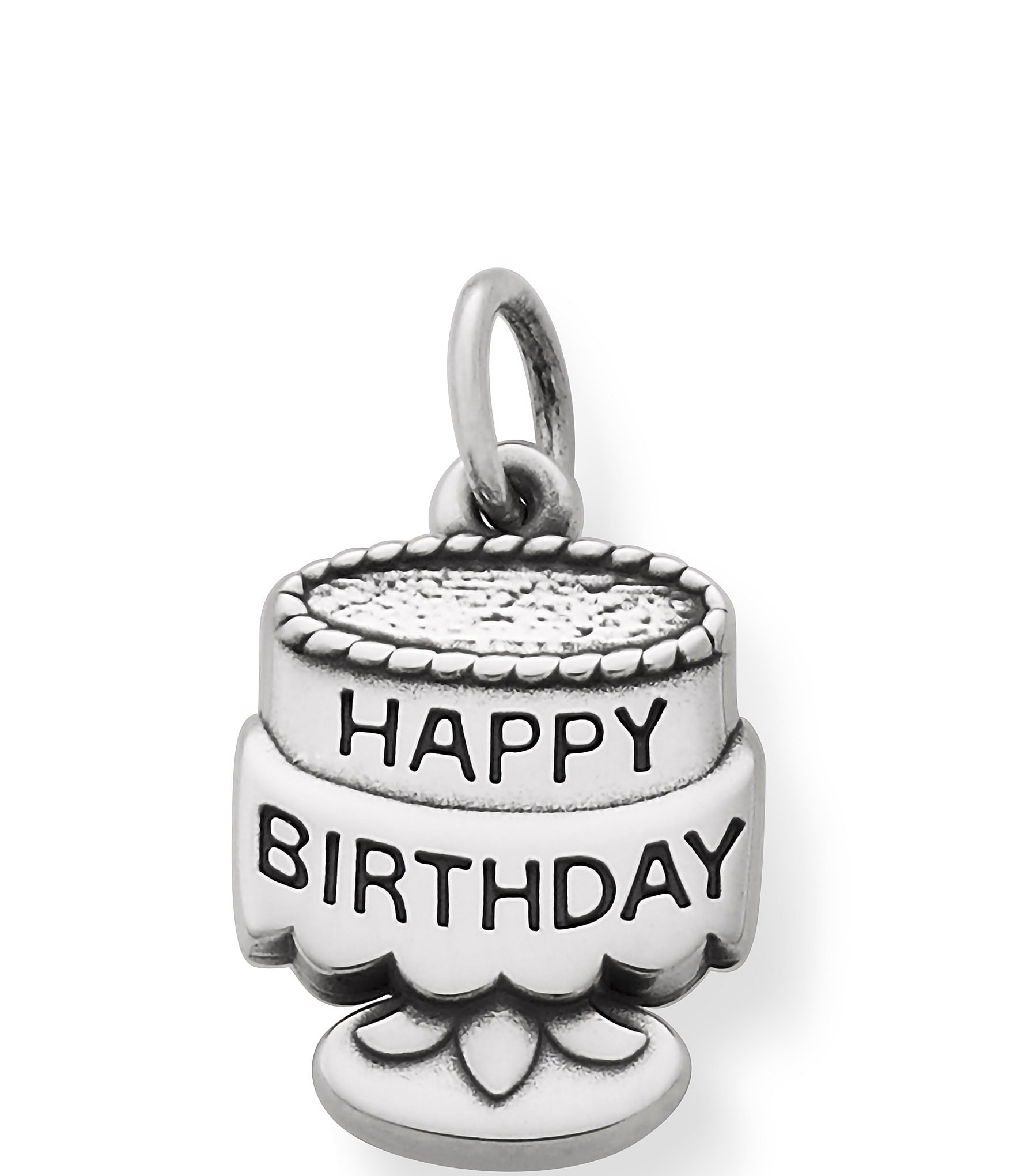 Sterling Silver Birthday Cake Charm