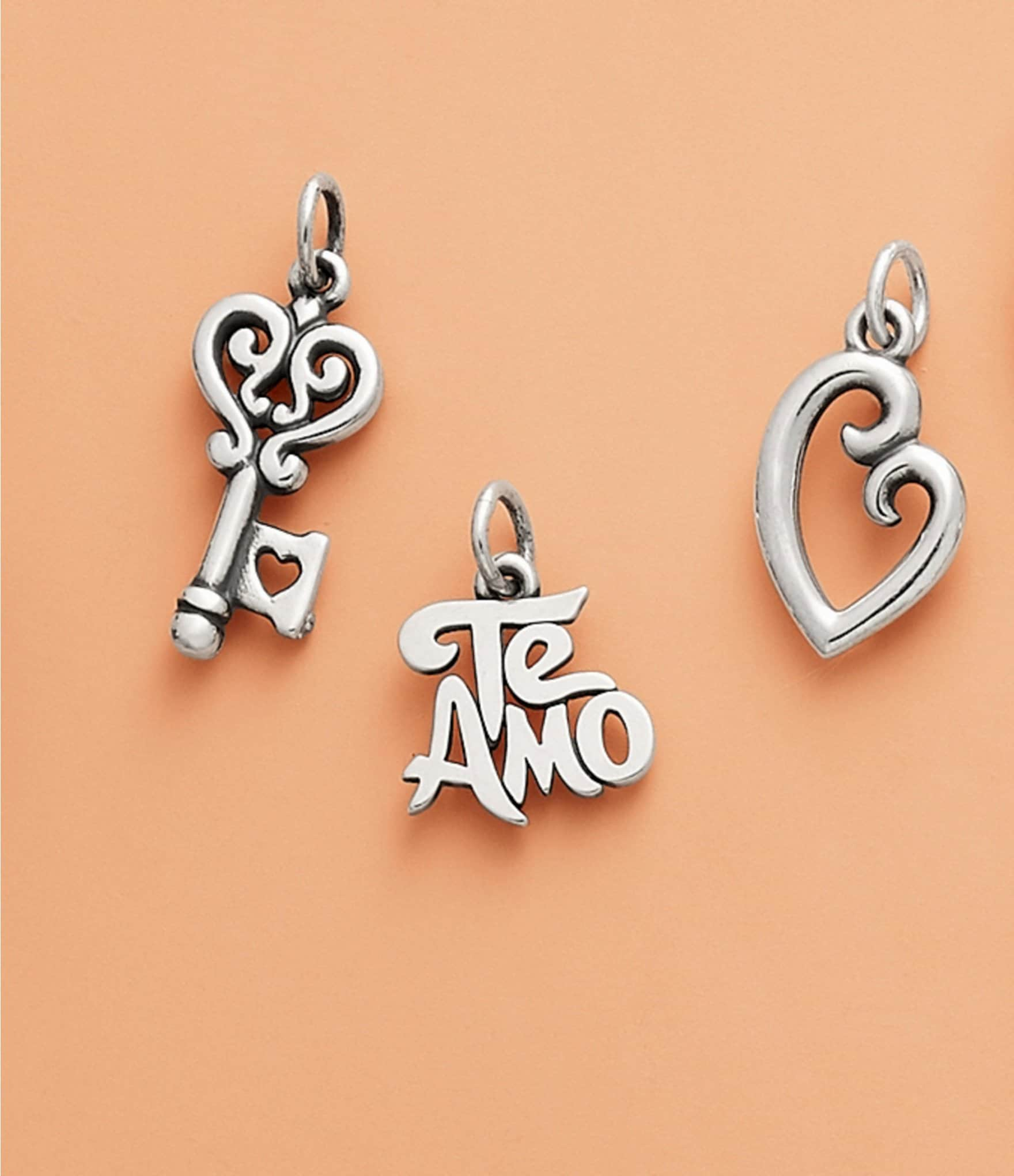 James Avery Te Amo Sterling Silver Charm