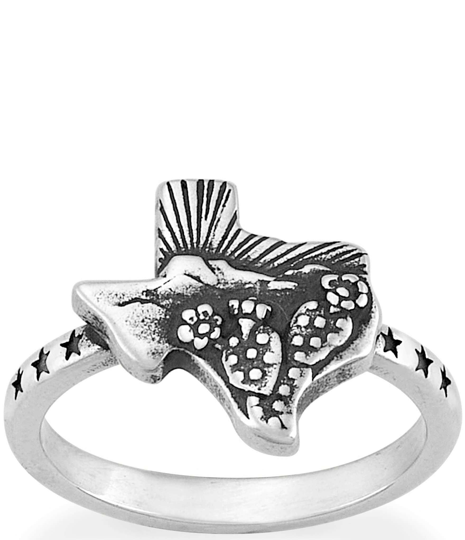 Stars of Texas Ring in Sterling Silver