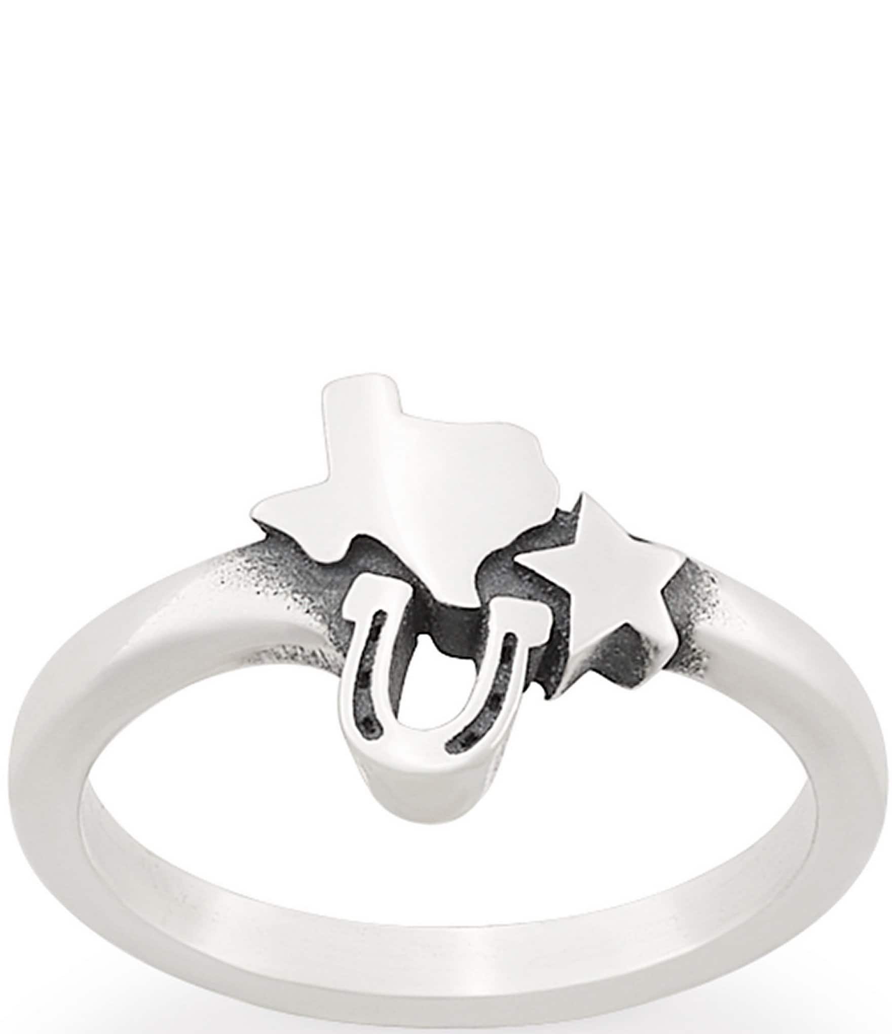 James Avery Texas Trio Band Ring