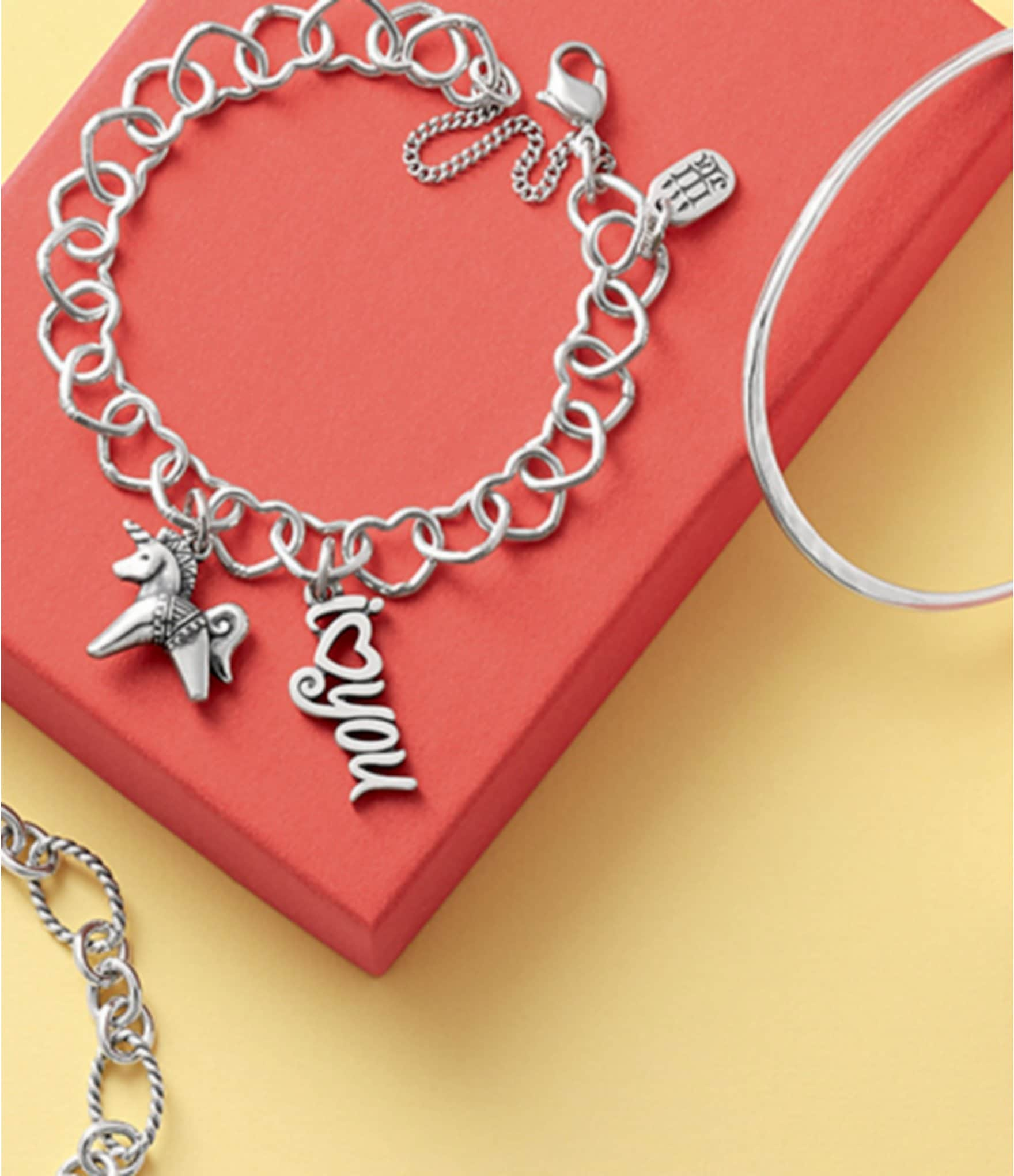 James Avery Twisted Wire Cable Link Charm Bracelet