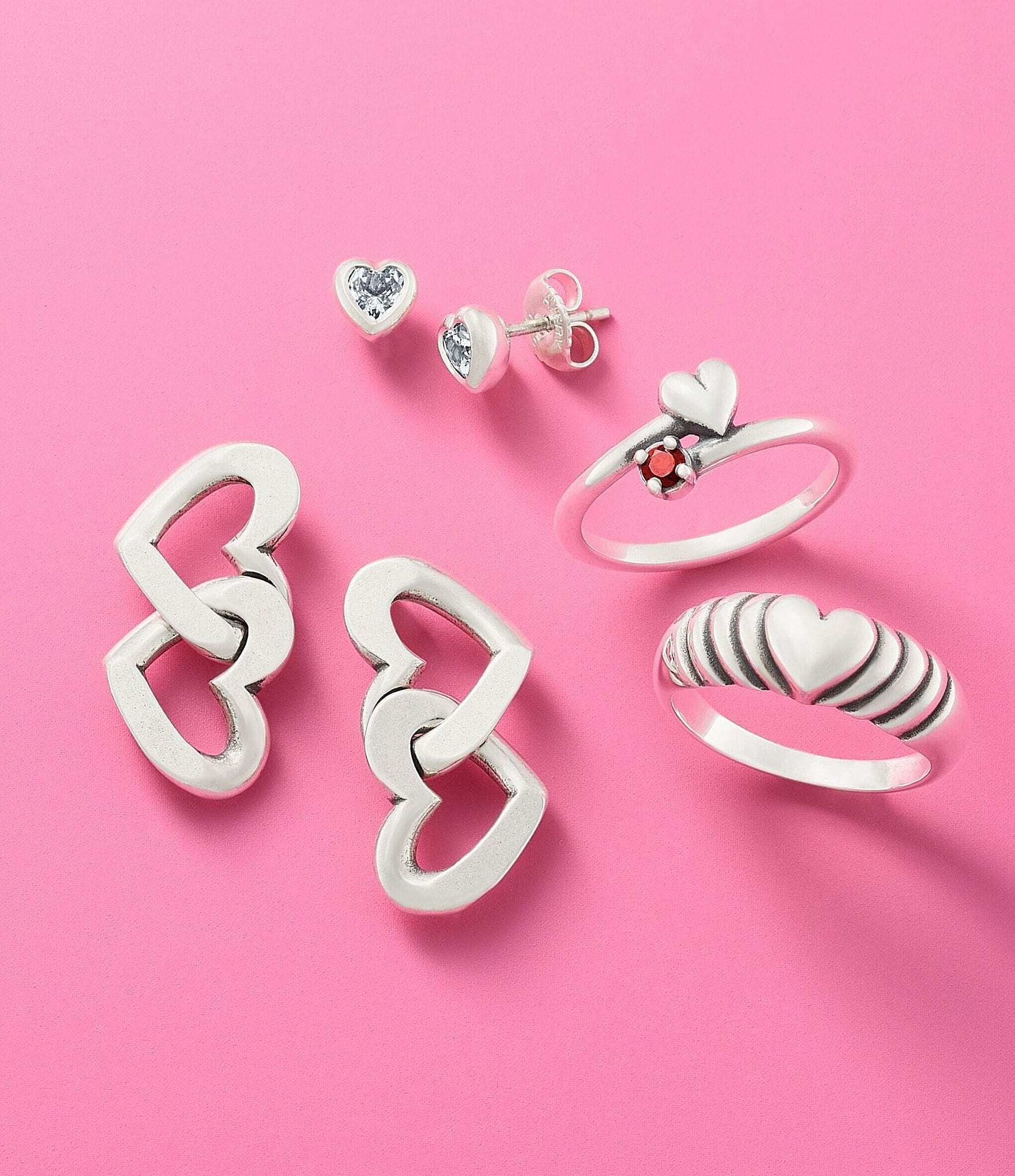 James Avery Wrapped in Love Heart And Gemstone Band Ring