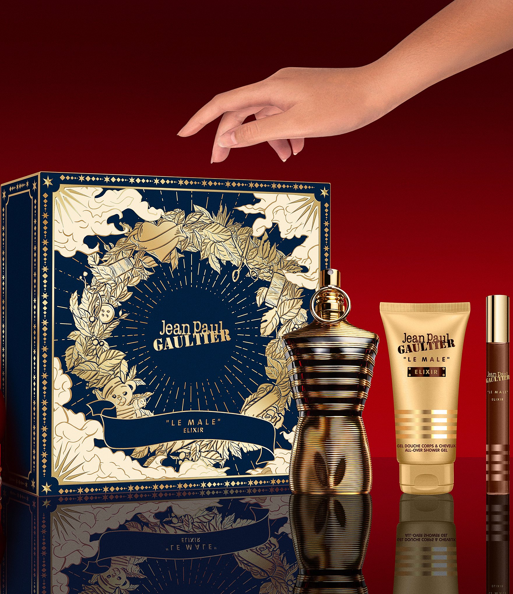 Jean Paul Gaultier 3-Piece Le Male Elixir Parfum Gift Set