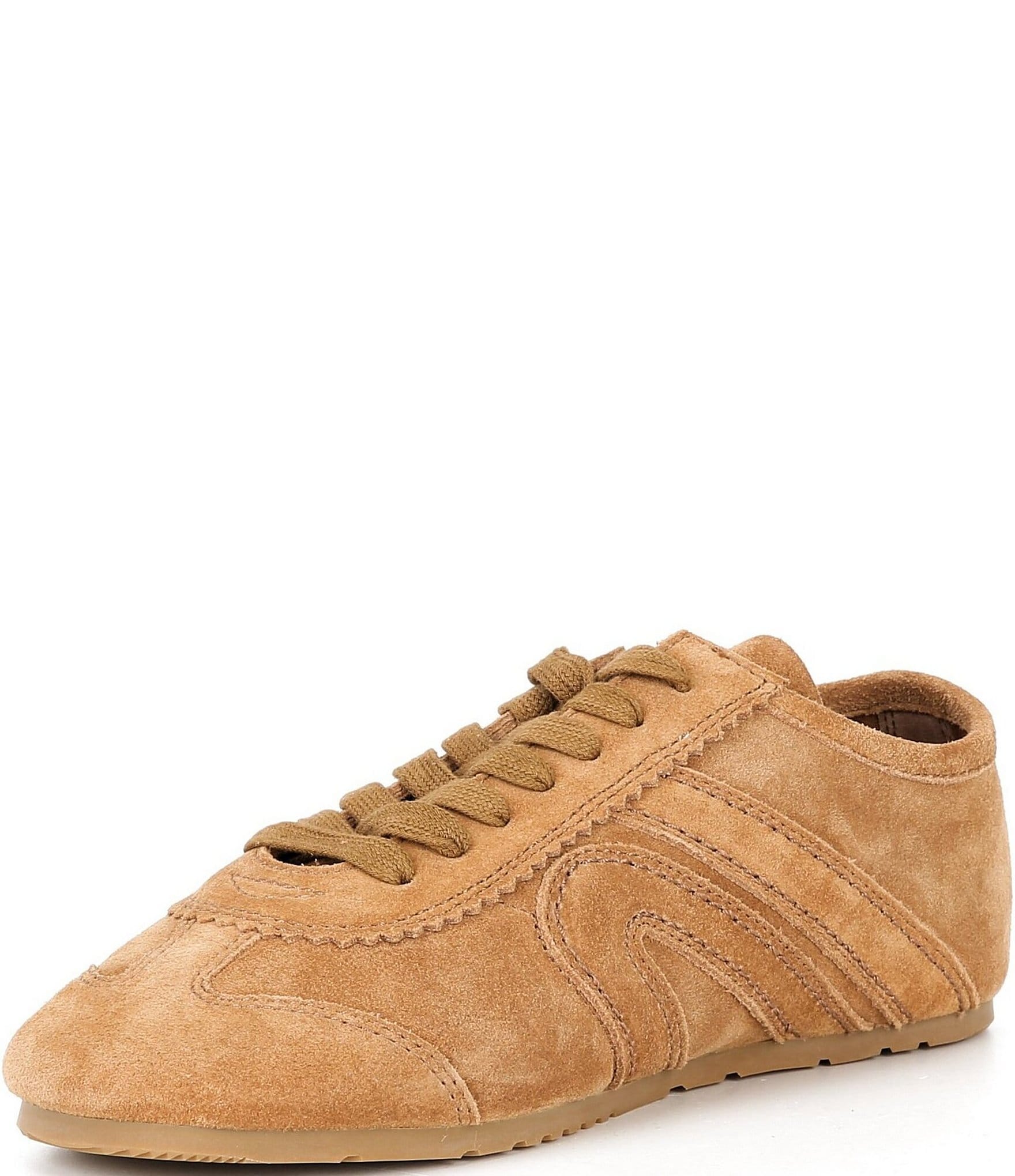 Jeffrey Campbell Aleta Suede Lace Up Sneakers