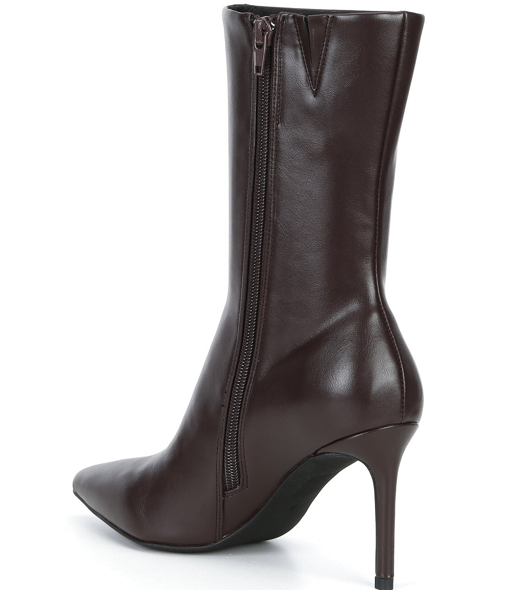 Jeffrey Campbell Everynite 2 Pointed Toe Stiletto Mid Calf Boots
