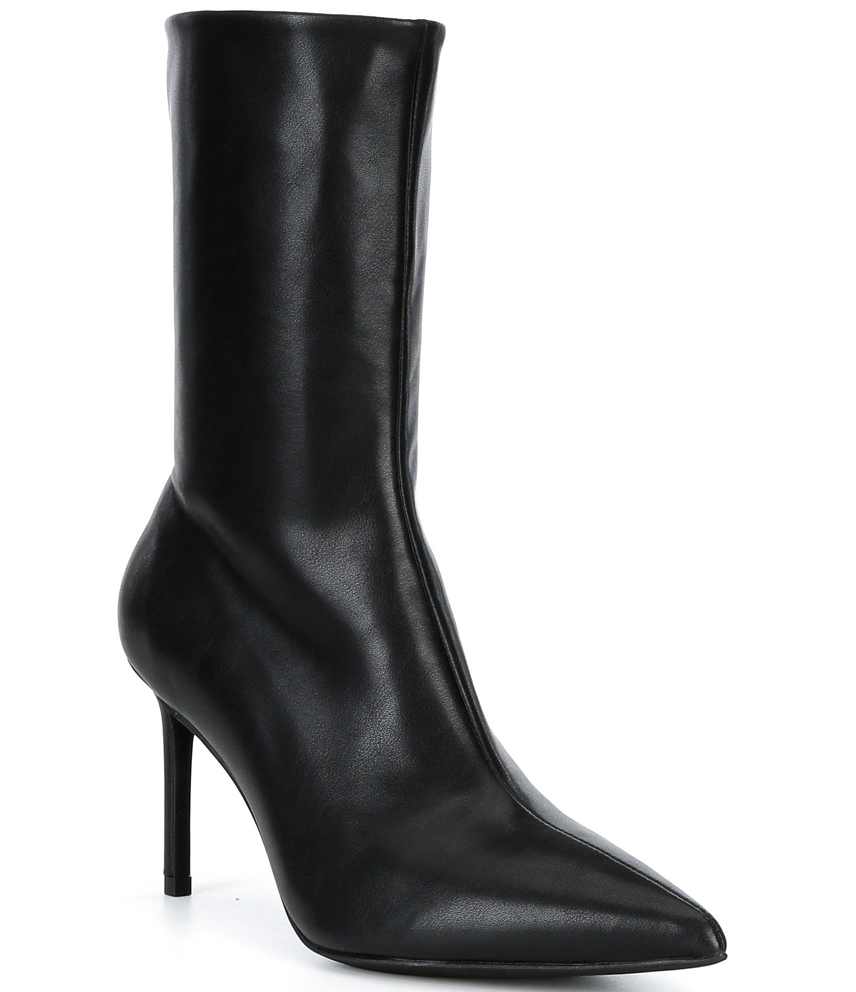 Jeffrey Campbell Everynite 2 Pointed Toe Stiletto Mid Calf Boots