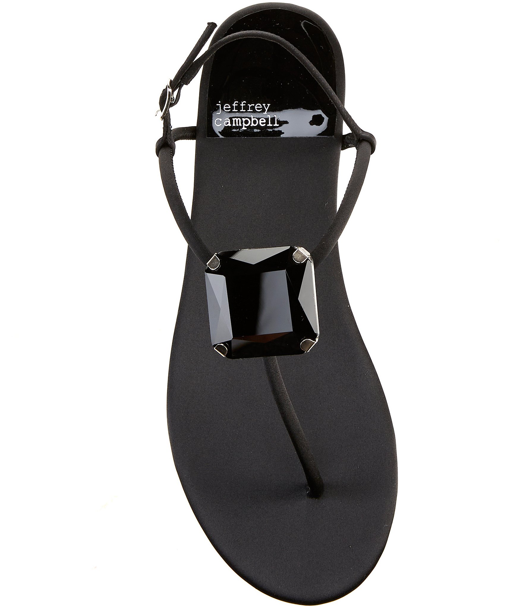 Jeffrey Campbell Glint Jewel Ornament T-Strap Sandals